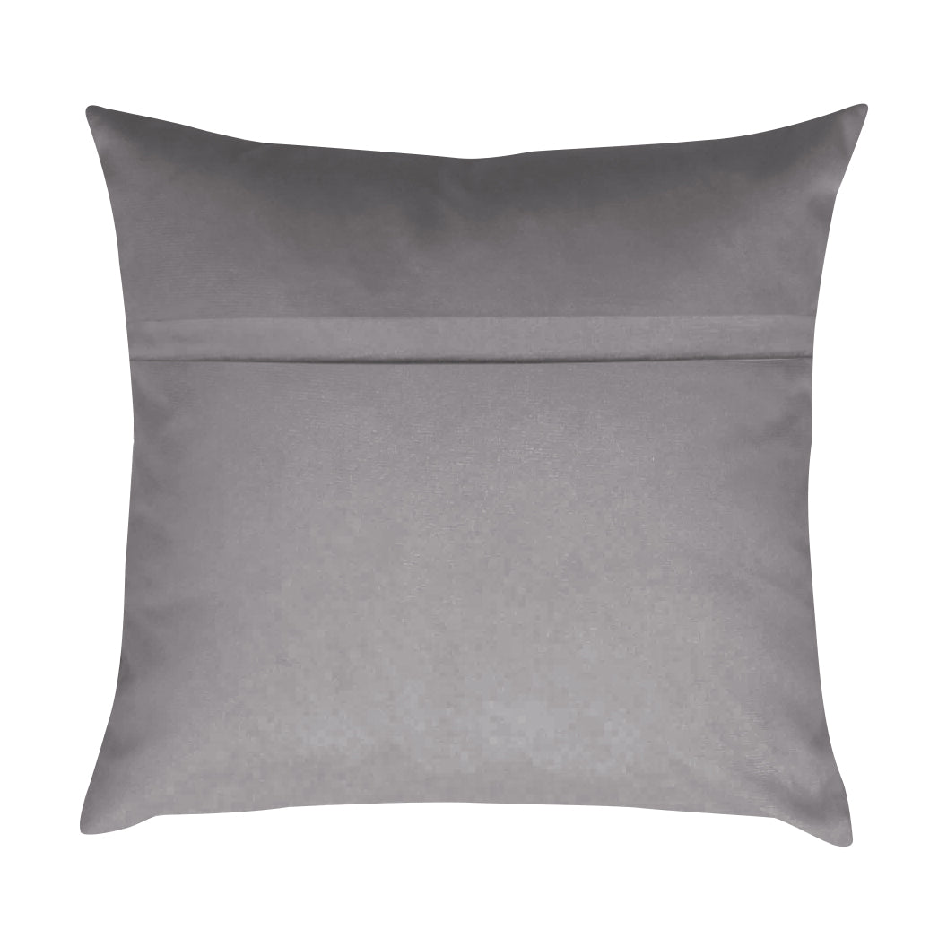 RAINBOW VELVET SILVER-17 CUSHION COVER (Pack of 2)
