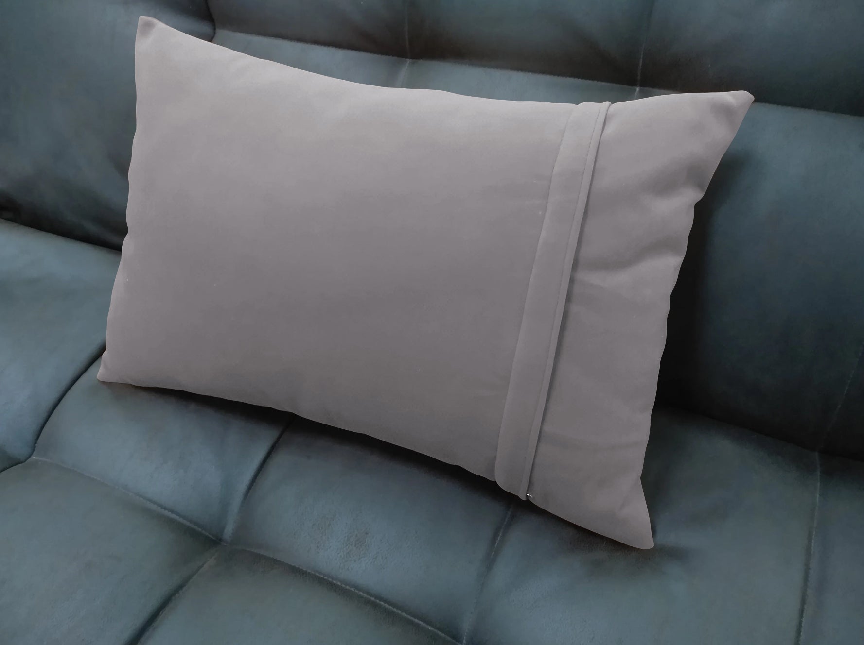 CASABLEU VELVET RECTANGULAR CUSHION COVER THROW PILLOW COVER FOR LIVING ROOM COUCH SINGLE SOFA, COLOURFUL MODERN 12 X 18 INCHES / 30 X 45 CM (COLOUR - SILVER (Pack of 2)