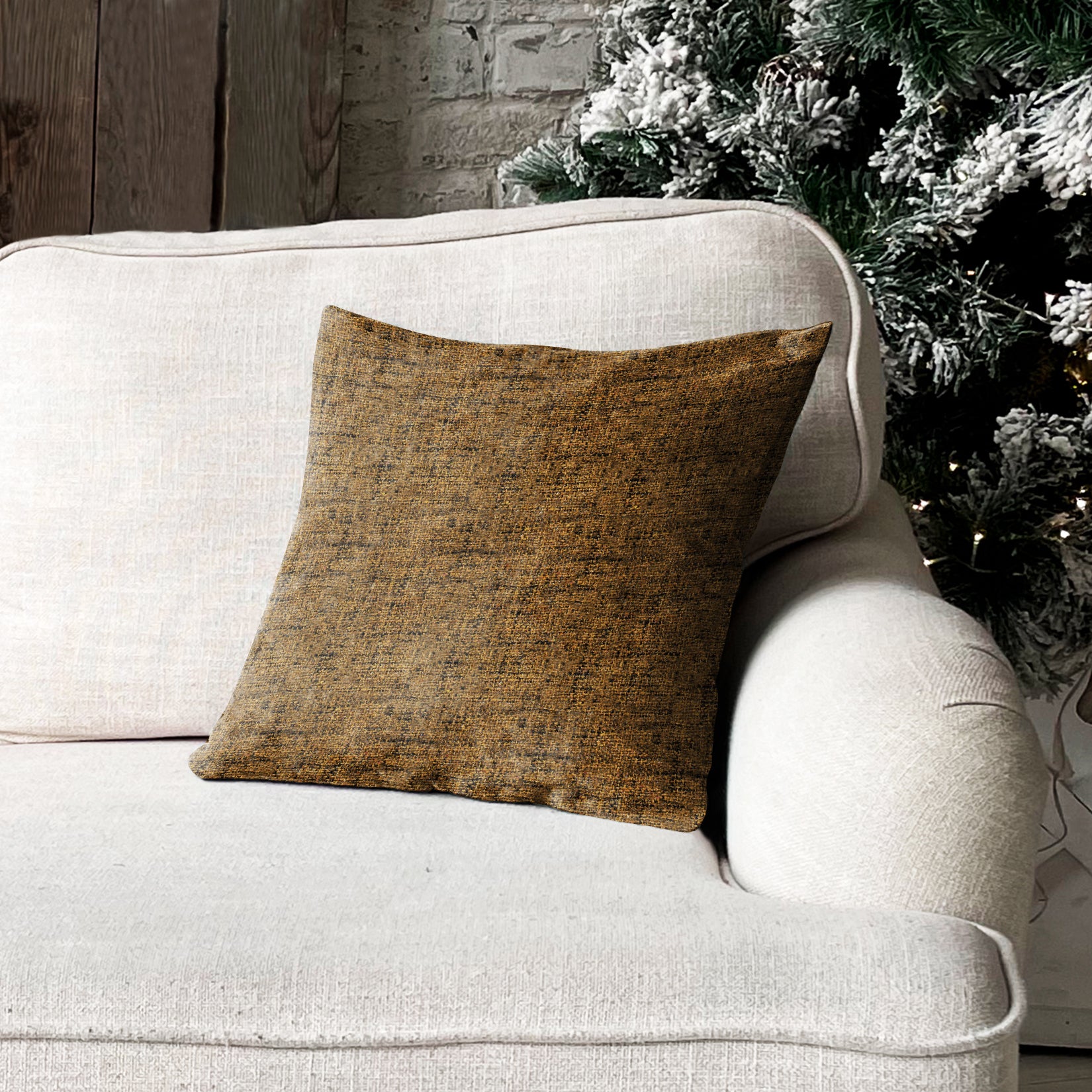 SPICE MUSTERED DIGITAL PRINTED CUSHION COVER (Pack of 2)