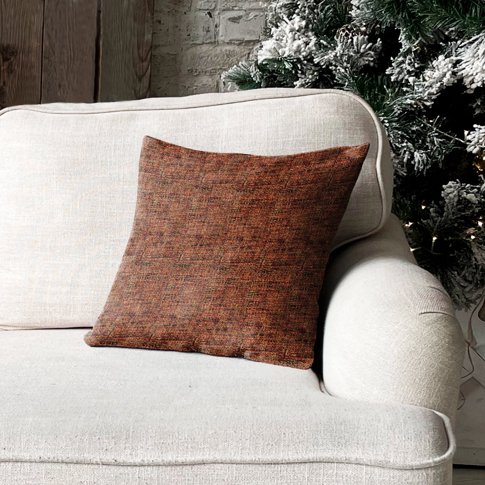 SPICE ORANGE DIGITAL PRINTED CUSHION COVER (Pack of 2)