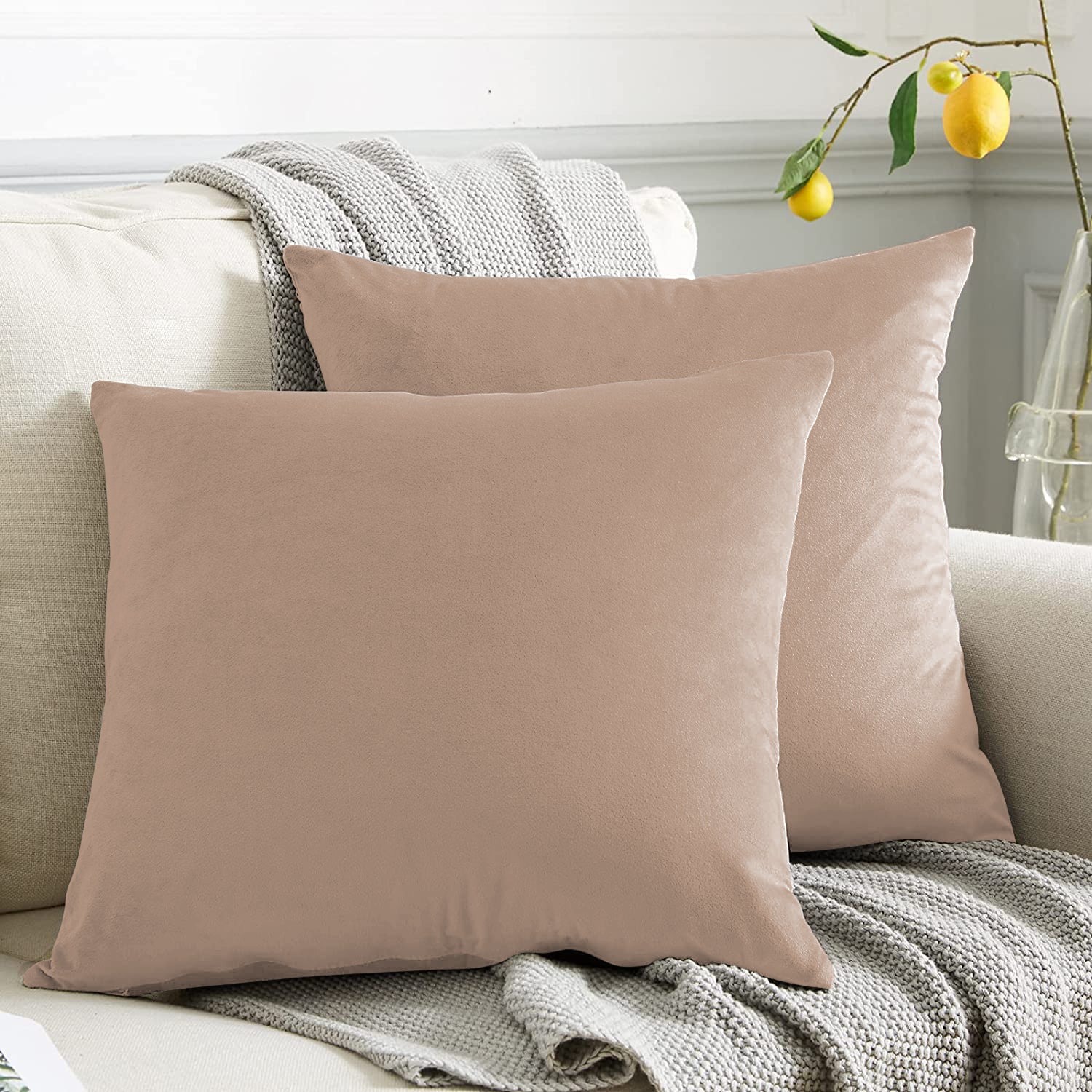 RAINBOW VELVET STONE-05 CUSHION COVER (Pack of 2)