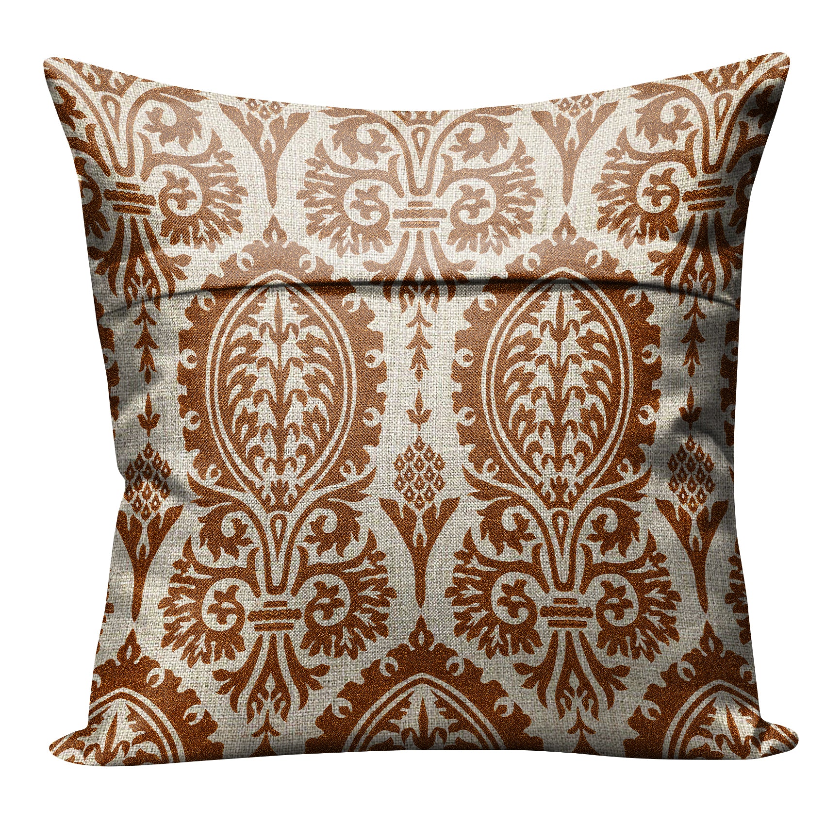 MANCHESTER SADDLE BROWN DIGITAL PRINTED CUSHION COVER (Pack of 2)