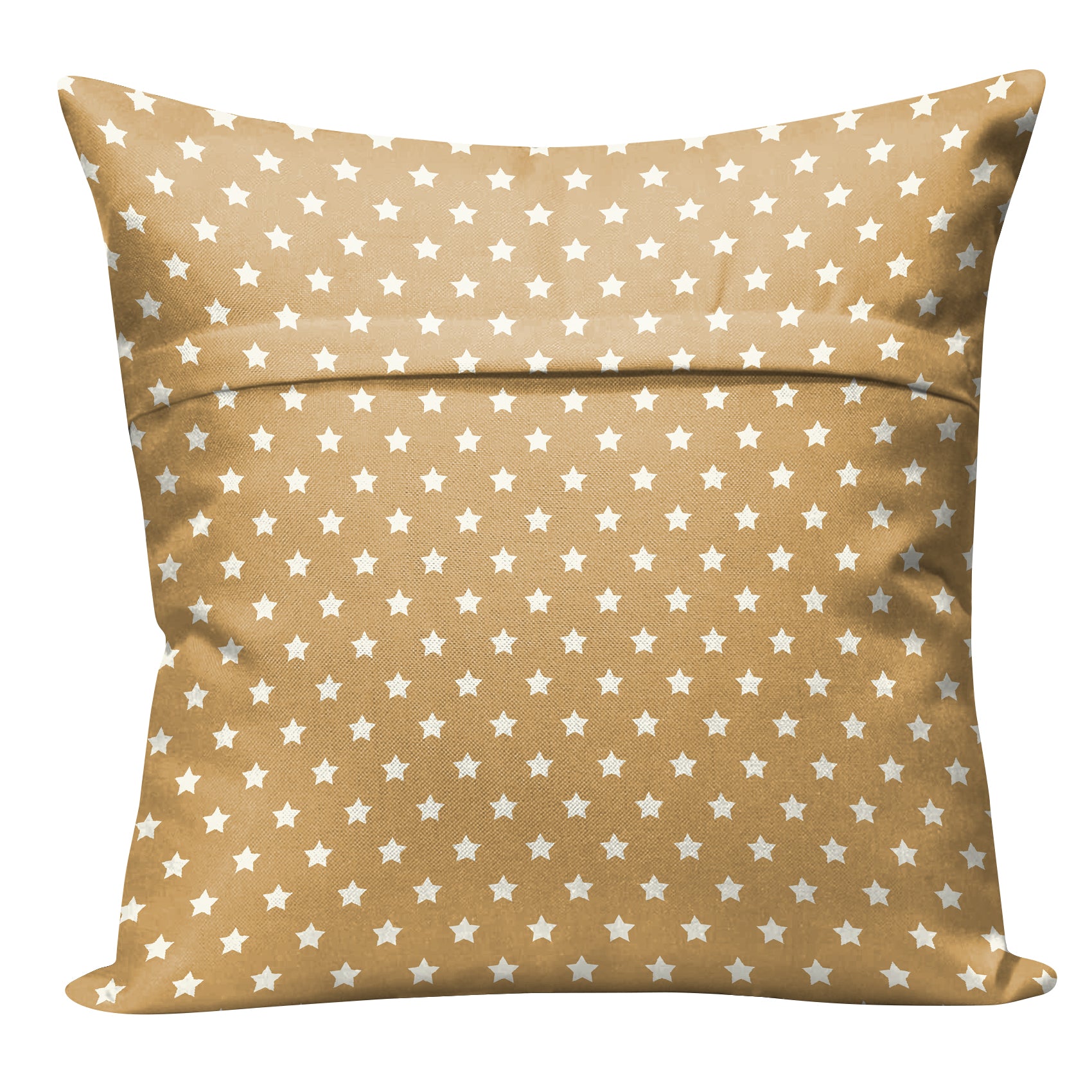 SPRING GALLERY STAR SAND BROWN DIGITAL PRINTED CUSHION COVER (Pack of 2)