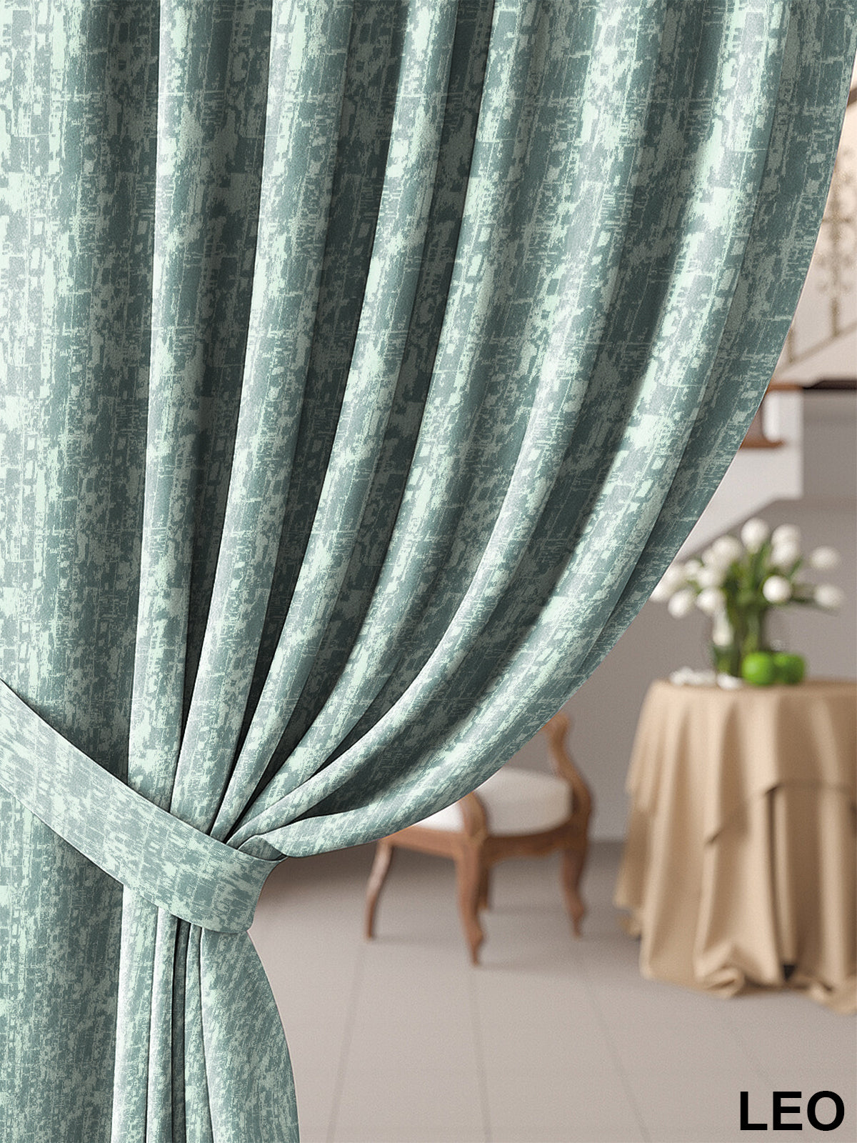 LEO SEA GREEN BLACKOUT CURTAIN