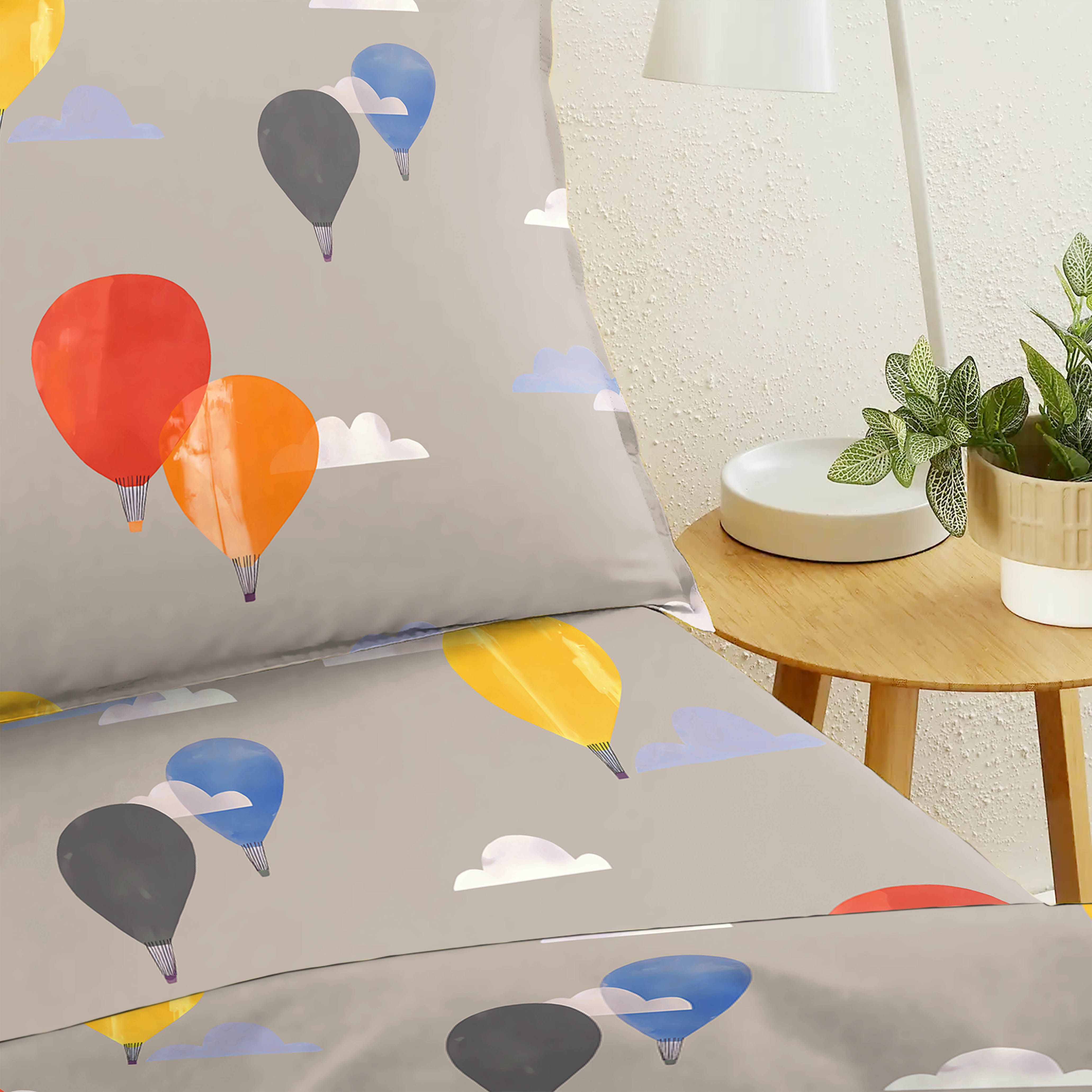 Bedcover Ballon Silk forSingle Bed with Pillow Covers King Size (60" X 90")