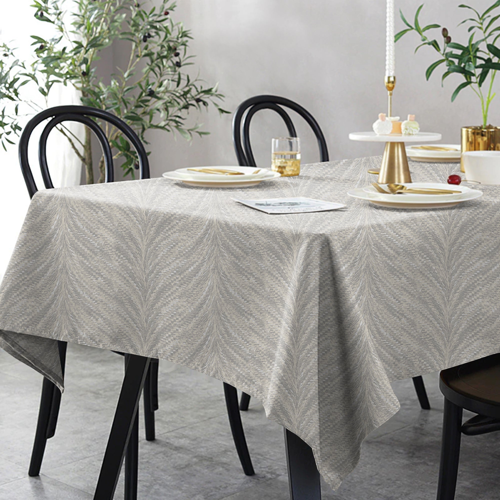 LUXOR SILVER TABLE CLOTH