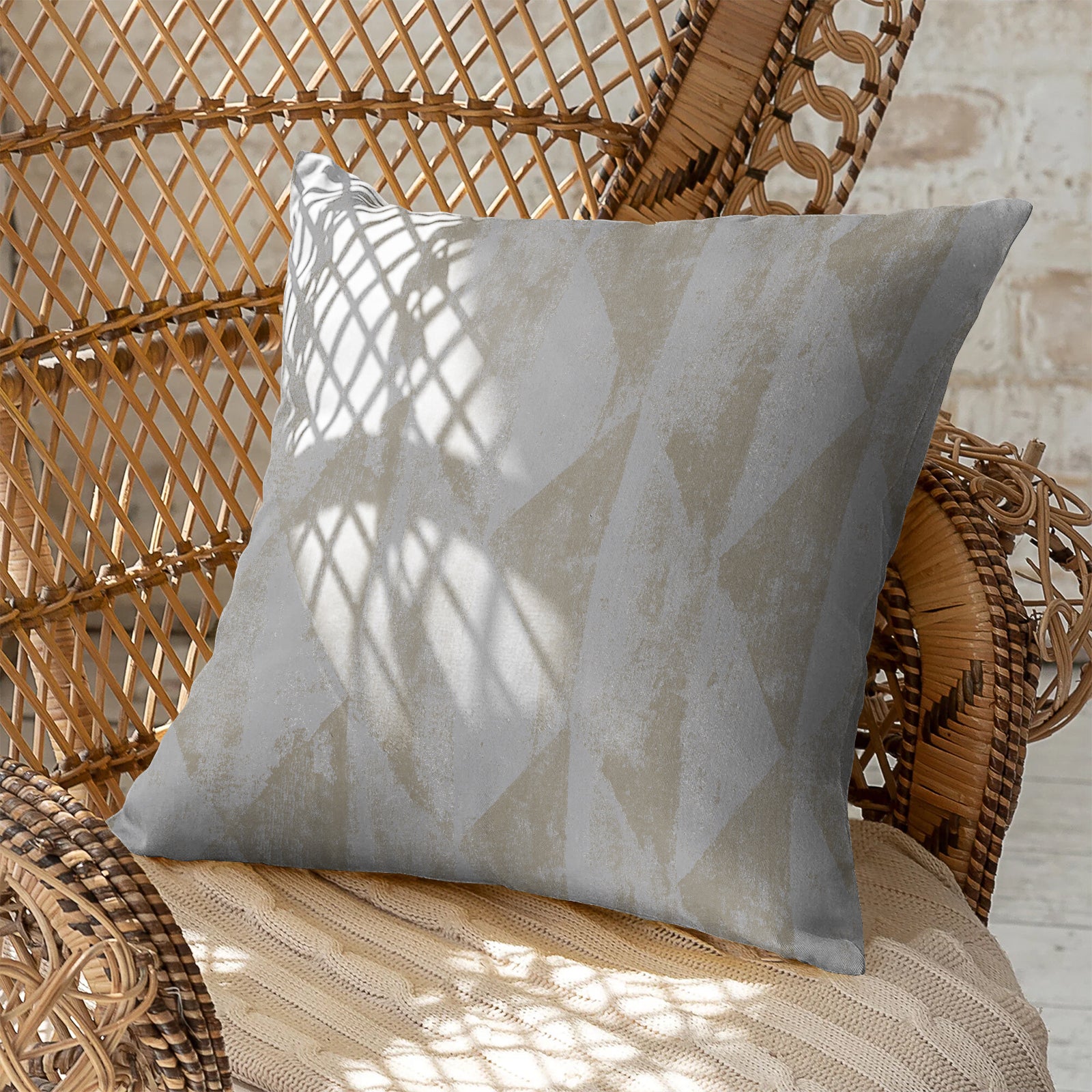 MYSTIQUE SILVER DIGITAL PRINTED CUSHION COVER (Pack of 2)