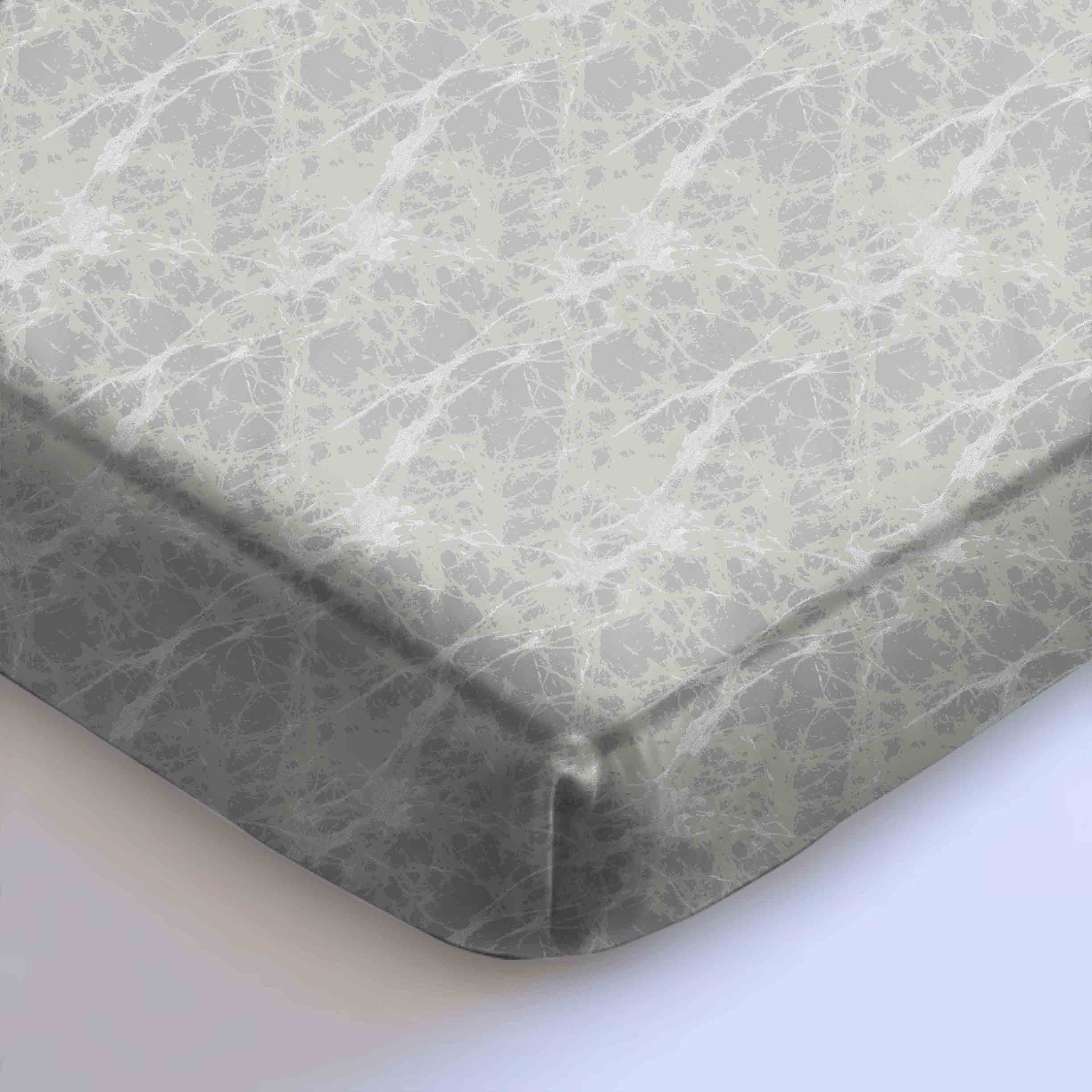 LAVA SILVER BEDSHEET FOR DOUBLE BED WITH 2 PILLOWCOVERS KING SIZE (104" X 90")