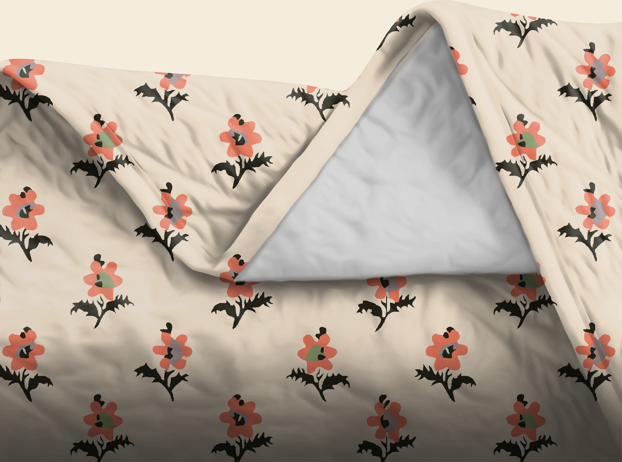 Bistre Brown Bedsheet for Double Bed with 2 Pillow Covers Size (104" X 90")