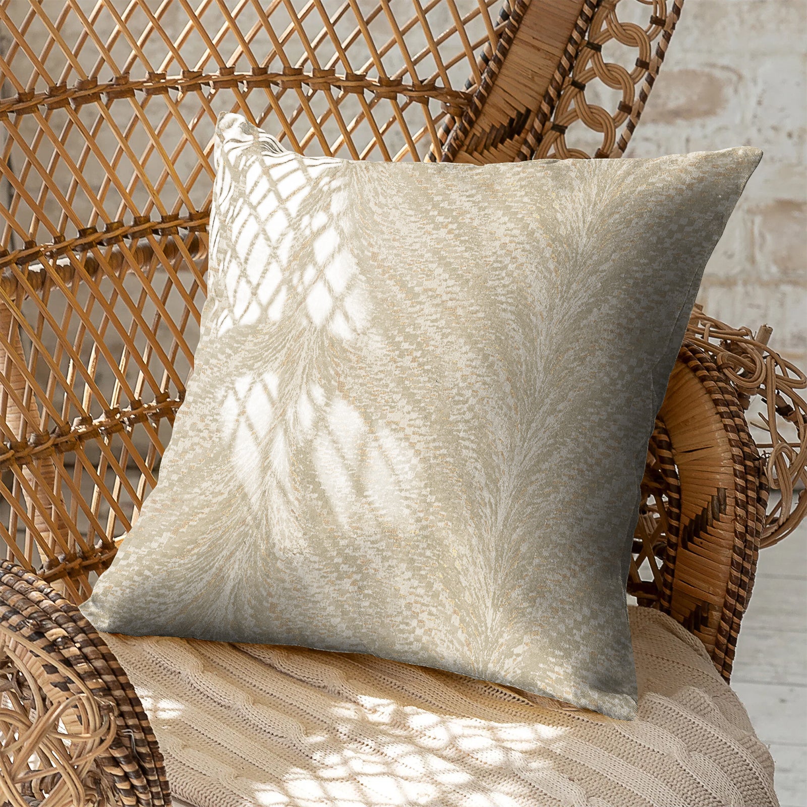 LUXOR STONE DIGITAL PRINTED CUSHION COVER (Pack of 2)