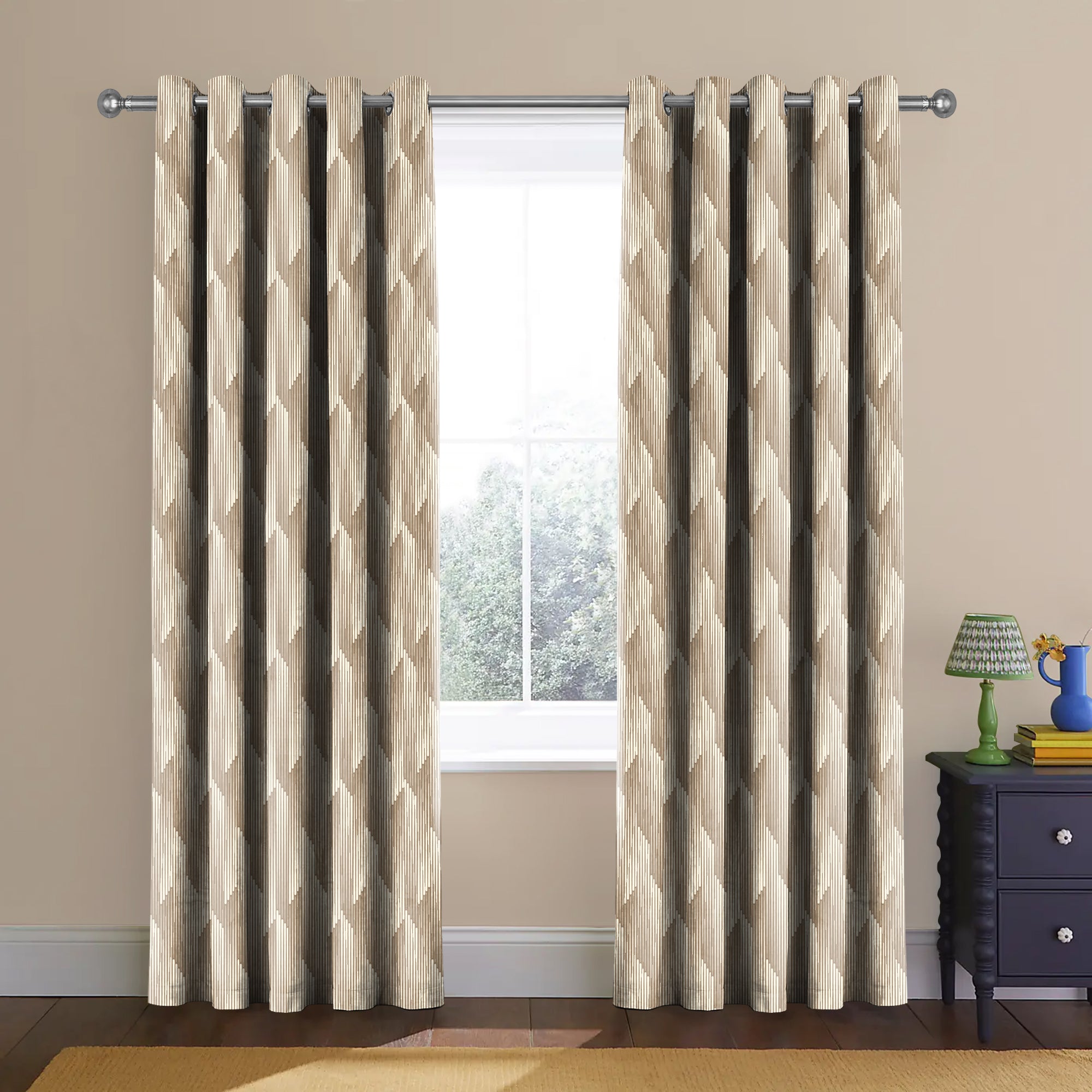 OSLO STONE PRINTED BLACKOUT CURTAINS