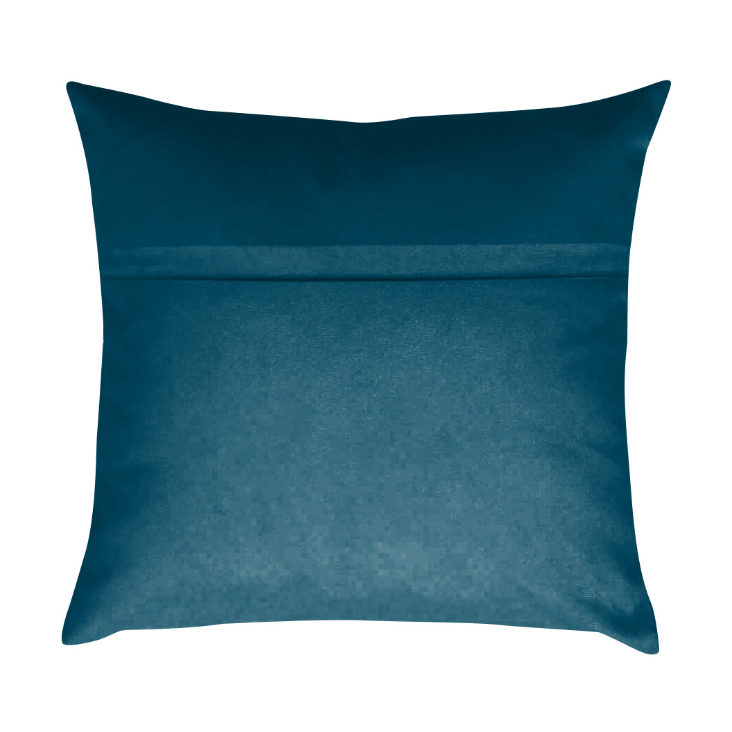 RAINBOW VELVET TEAL-46 CUSHION COVER (Pack of 2)