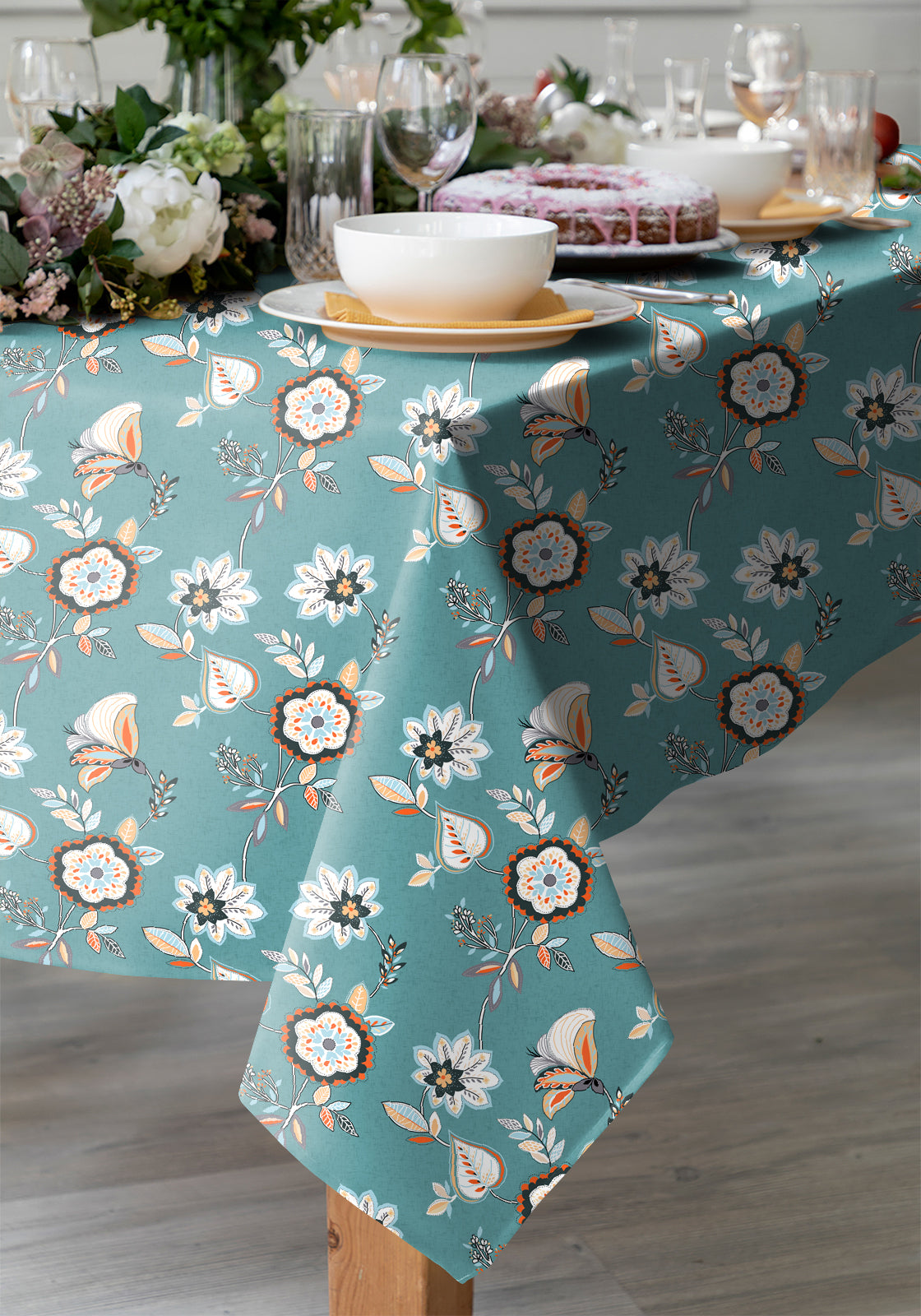 BEAU TEAL Table Cloth