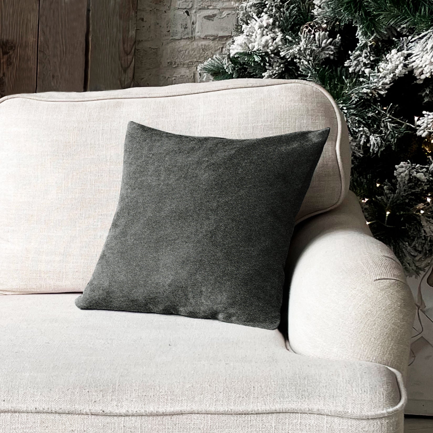 TRISTAN D-GREY CUSHION COVER (Pack of 2)