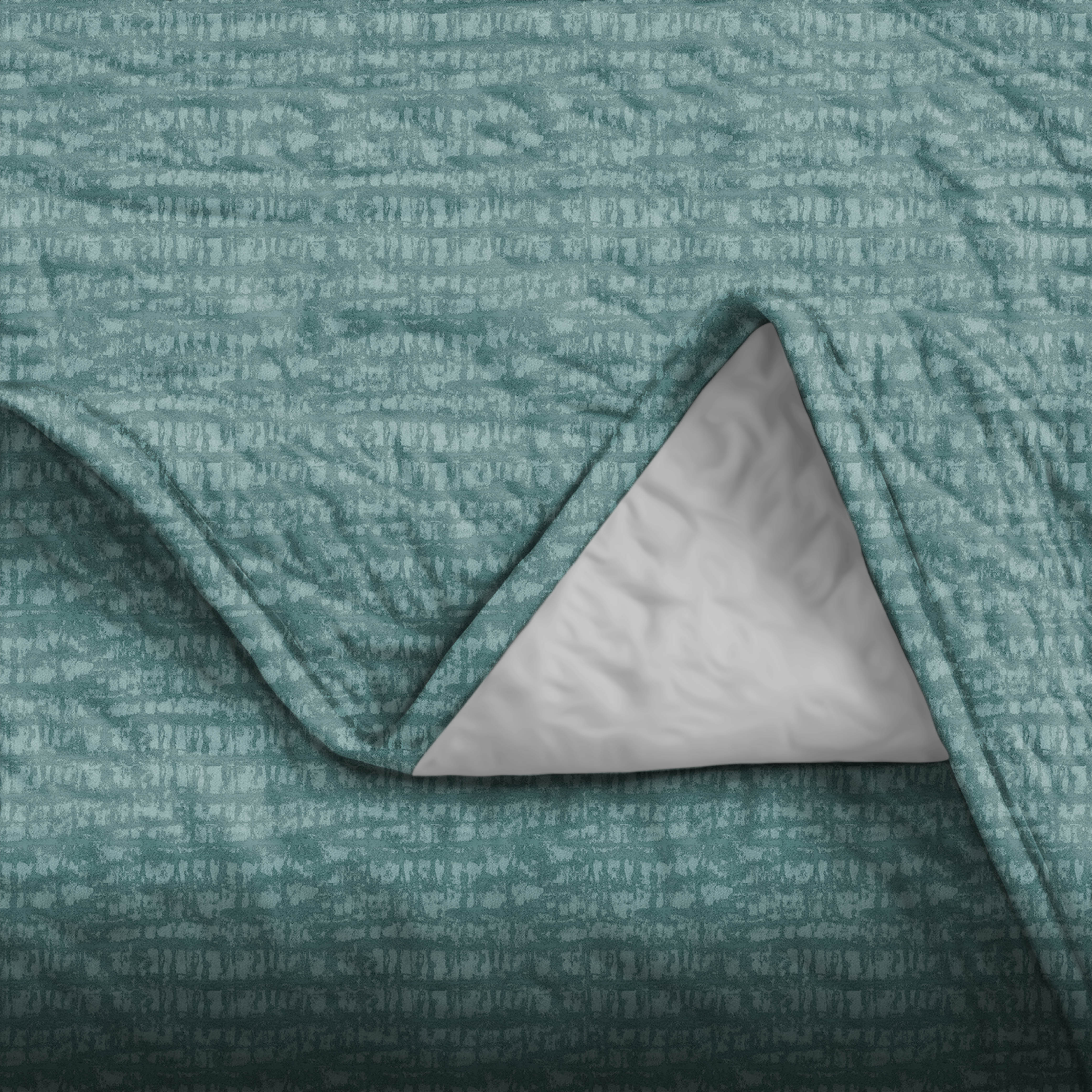 Valencia Teal Bedcover for Double Bed with 2 Pillow Covers King Size (104" X 90")