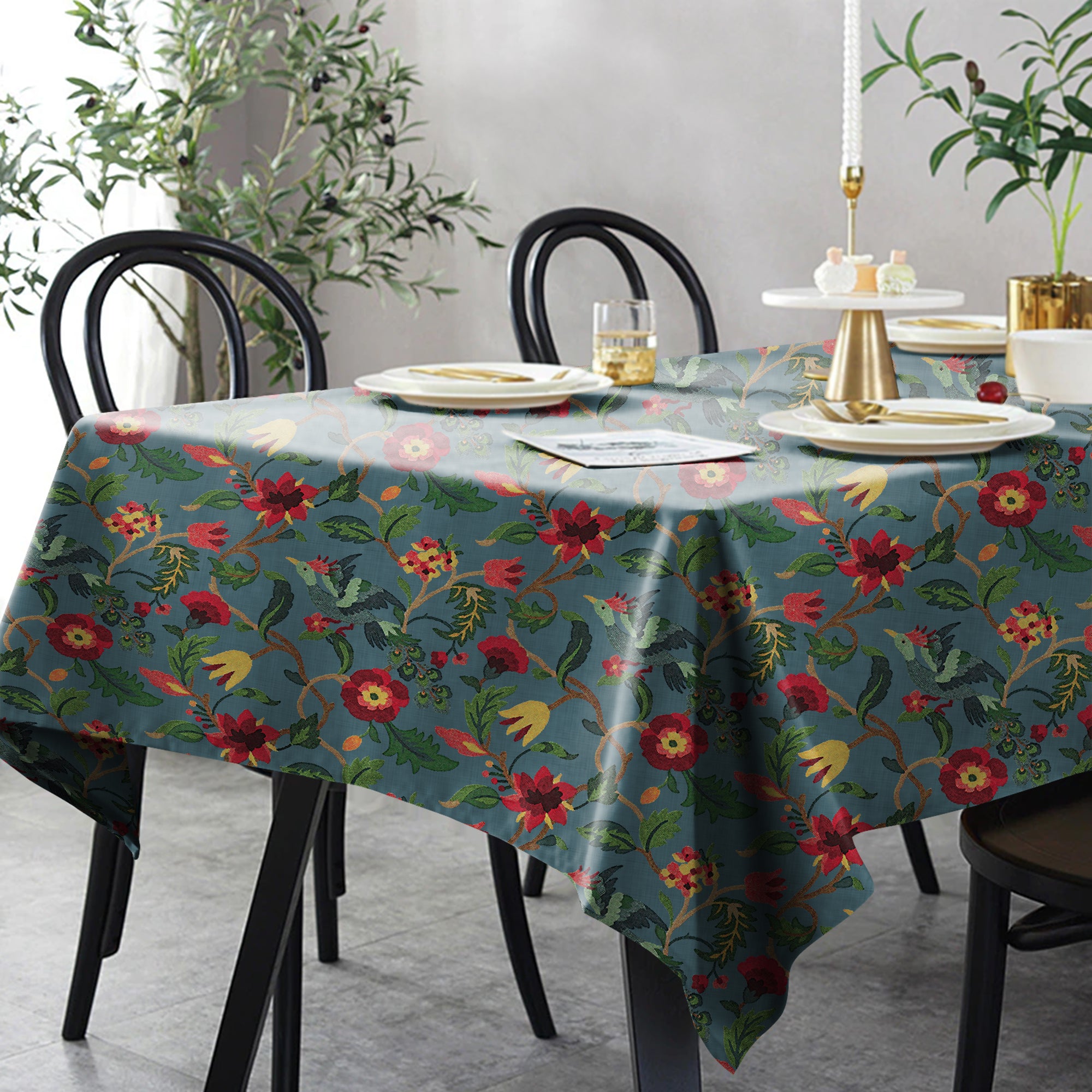 Cabal Teal Table Cloth