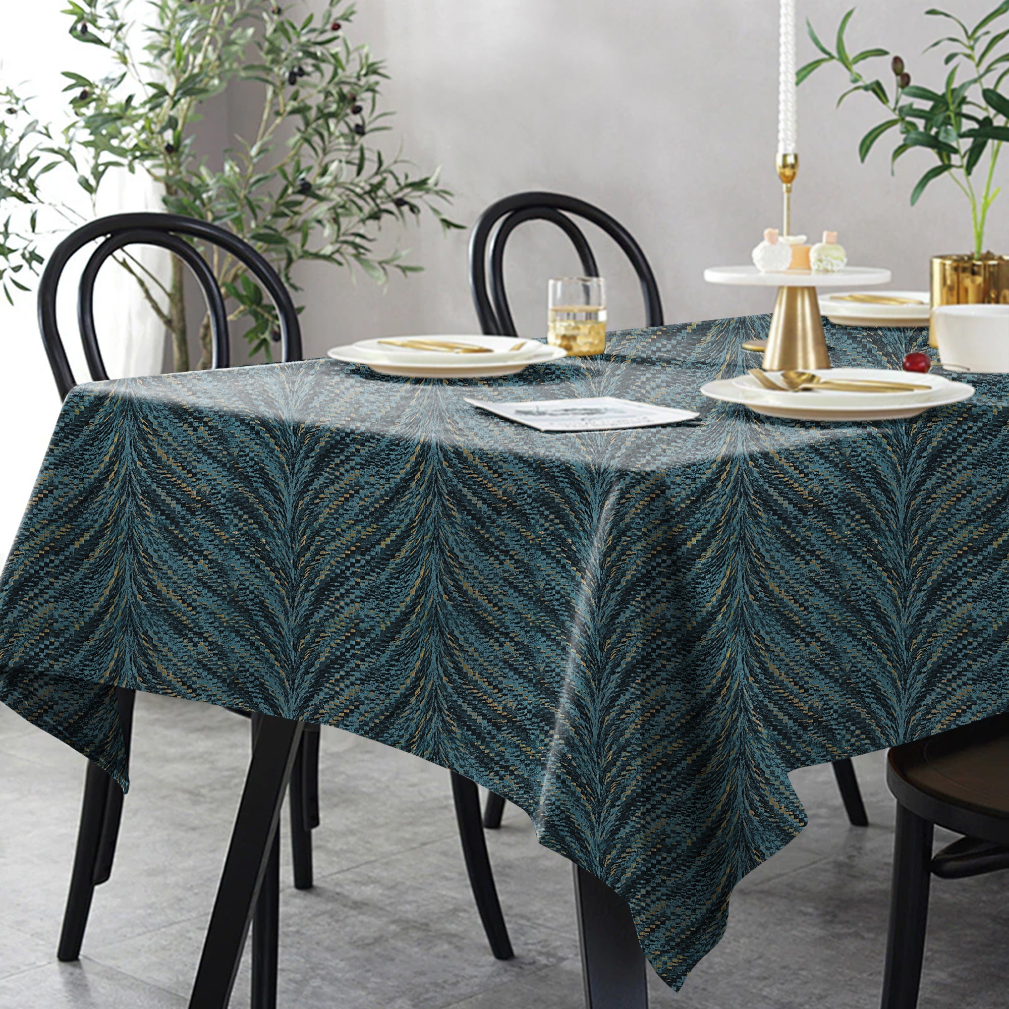 LUXOR TEAL TABLE CLOTH