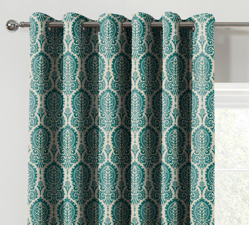 MANCHESTER TEAL BLACKOUT CURTAINS
