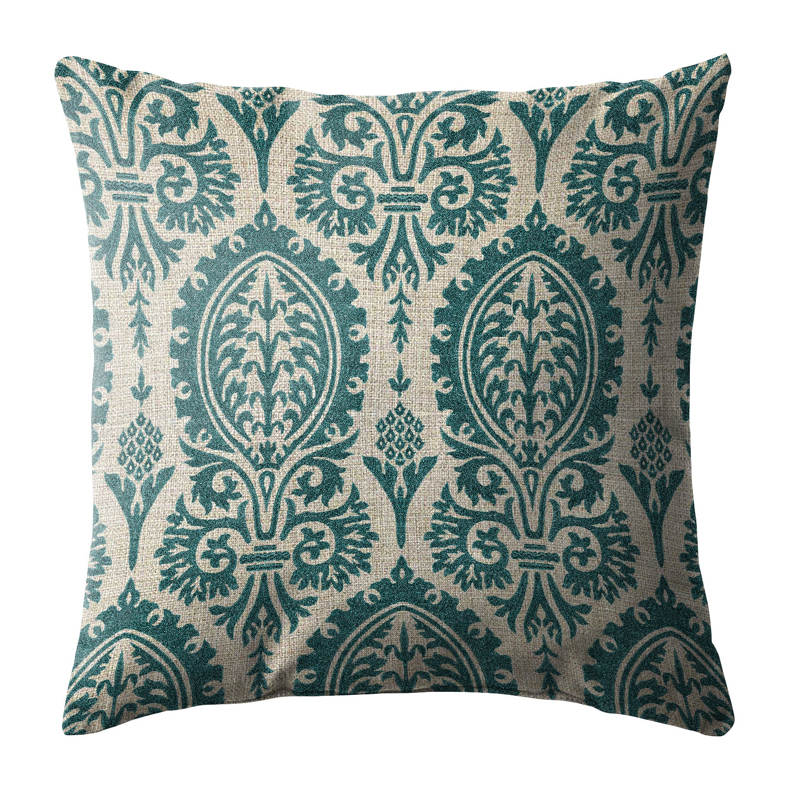 MANCHESTER TEAL DIGITAL PRINTED CUSHION COVER (Pack of 2)