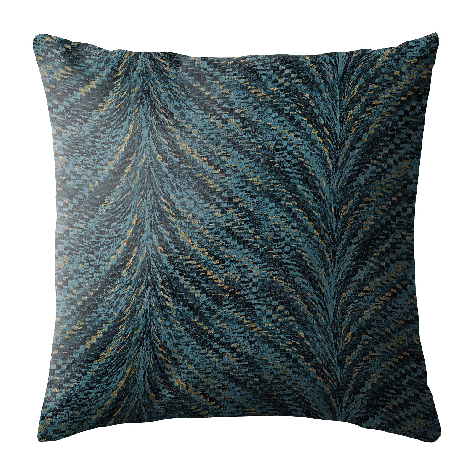 LUXOR TEAL DIGITAL PRINTED CUSHION COVER (Pack of 2)