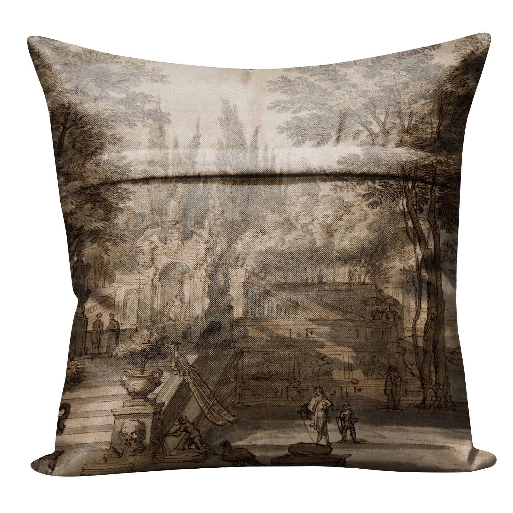 OLGA TEX COFFEE DIGITAL PRINTED CUSHION COVER (Pack of 2)