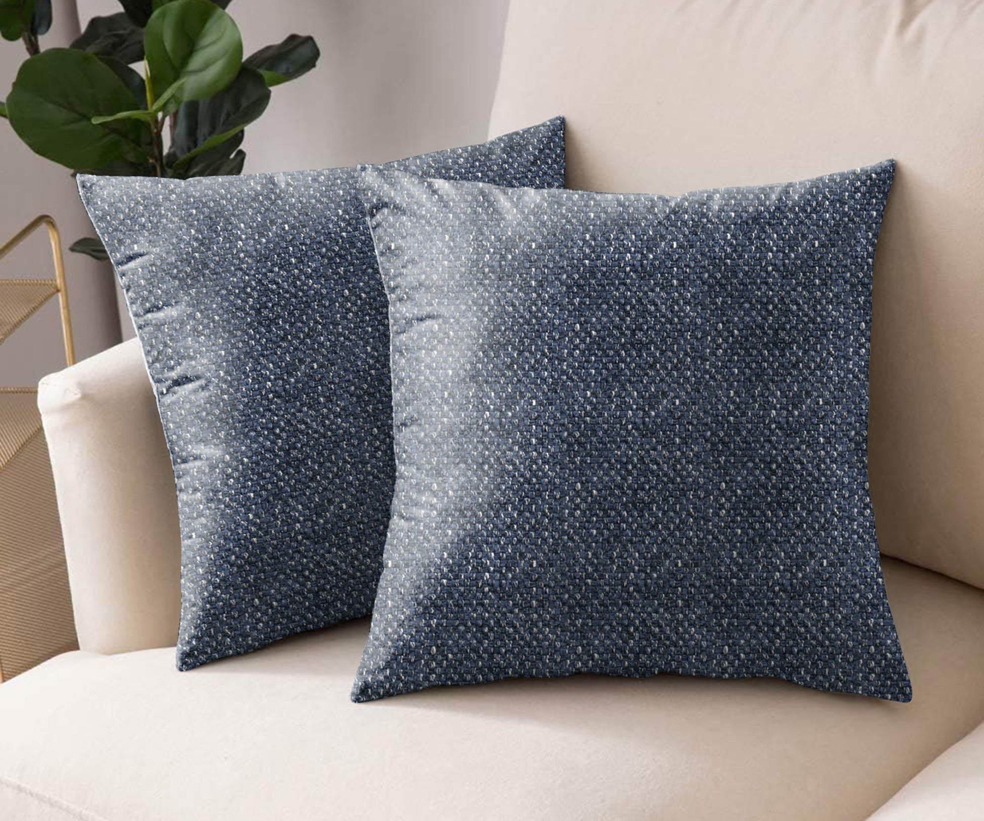 VINCENT BLUE CUSHION COVER (Pack of 2)