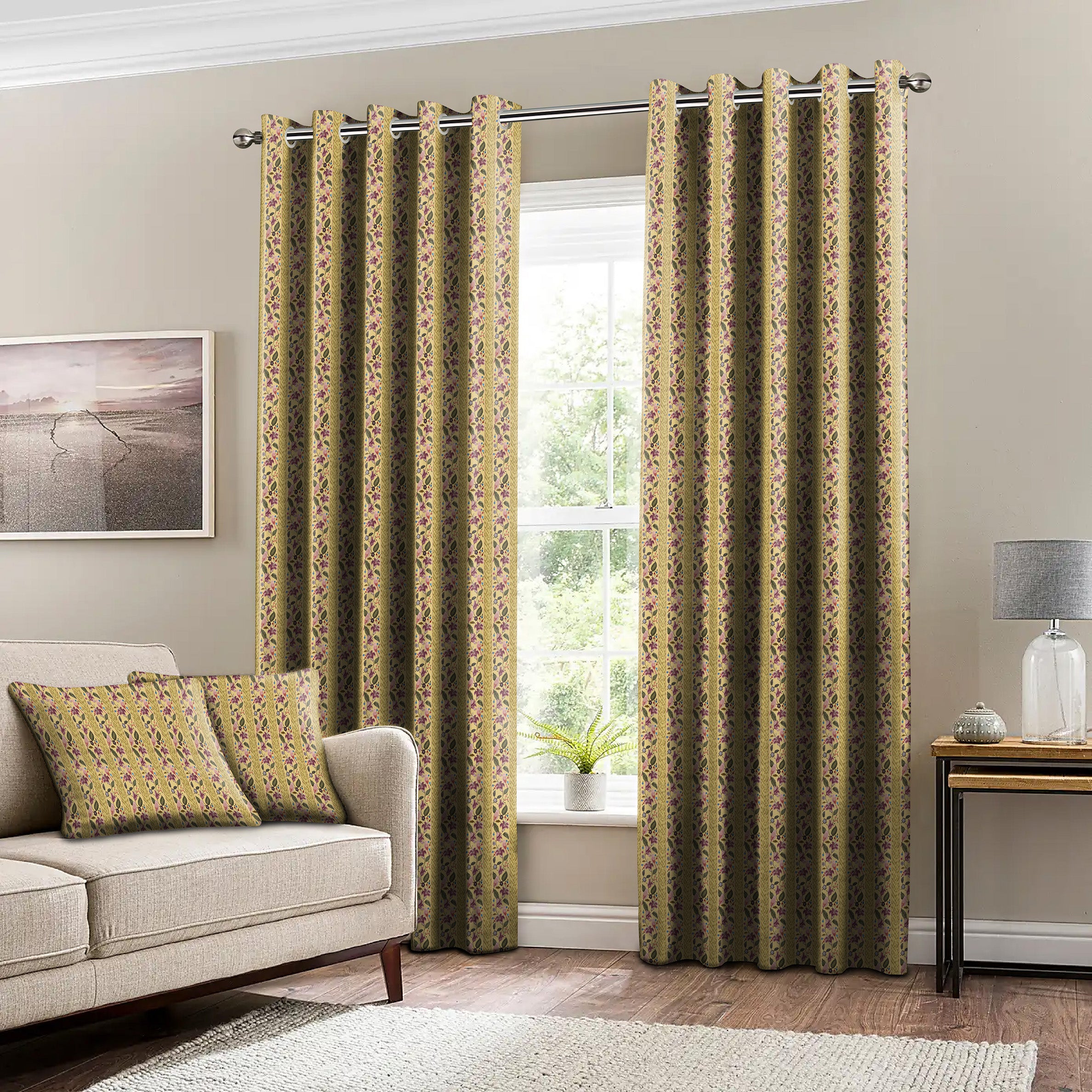KASBAH YELLOW BLACKOUT CURTAIN