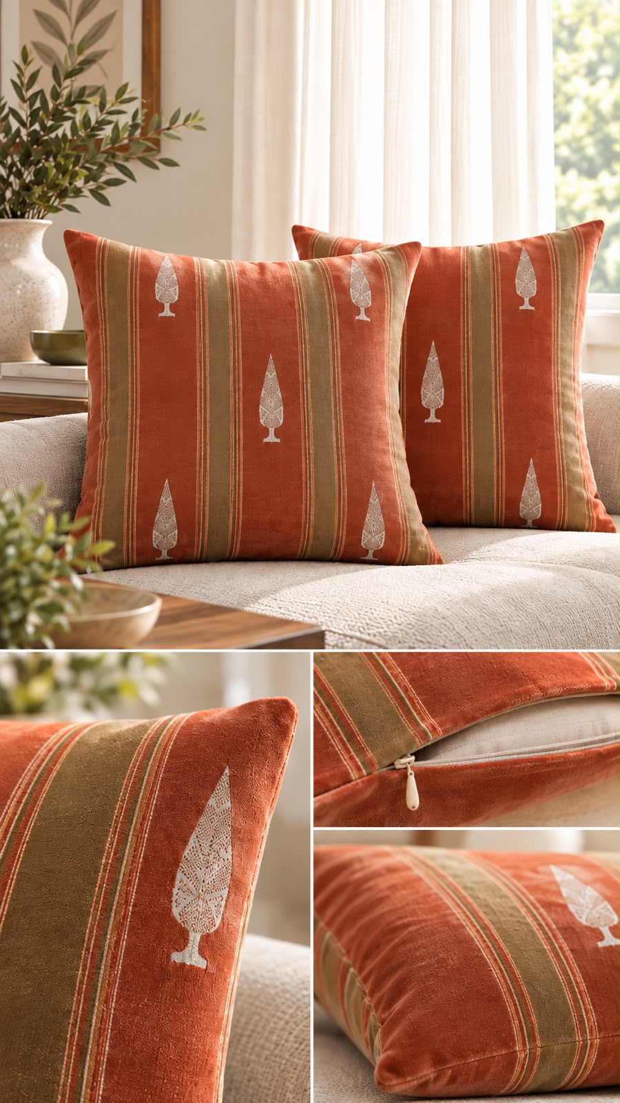 BAGH-E-SAANJH HERITAGE CUSHION COVER
