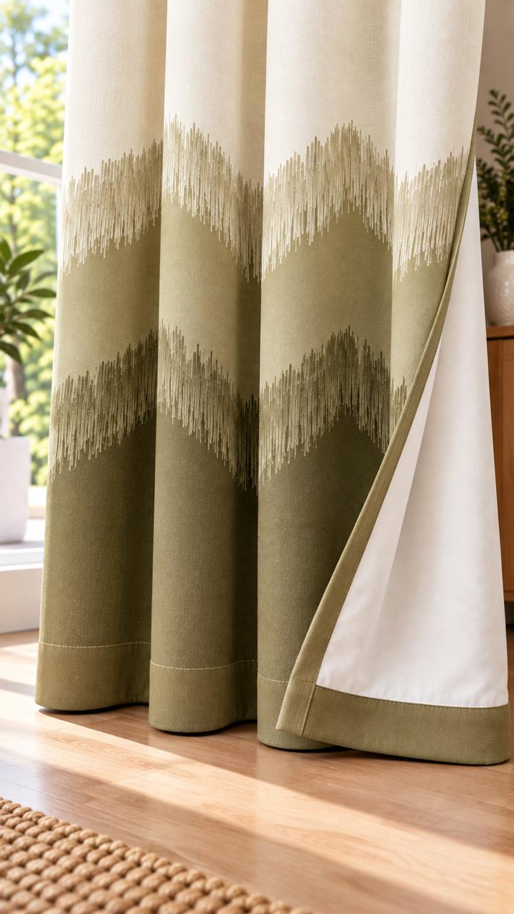 KIVO MAHENDI DIGITAL PRINTED CURTAIN