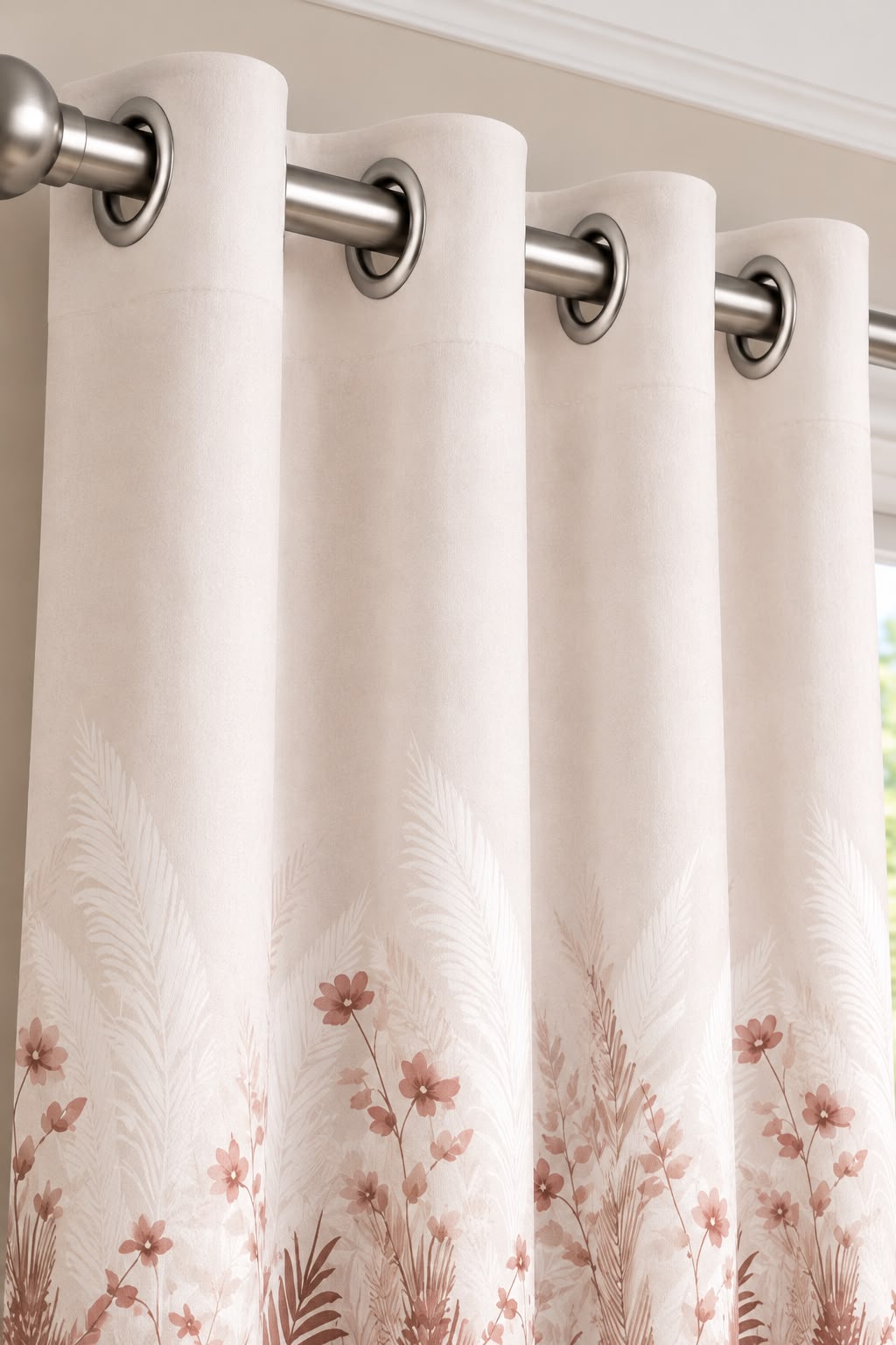 PASTORA PINK PRINTED CURTAIN