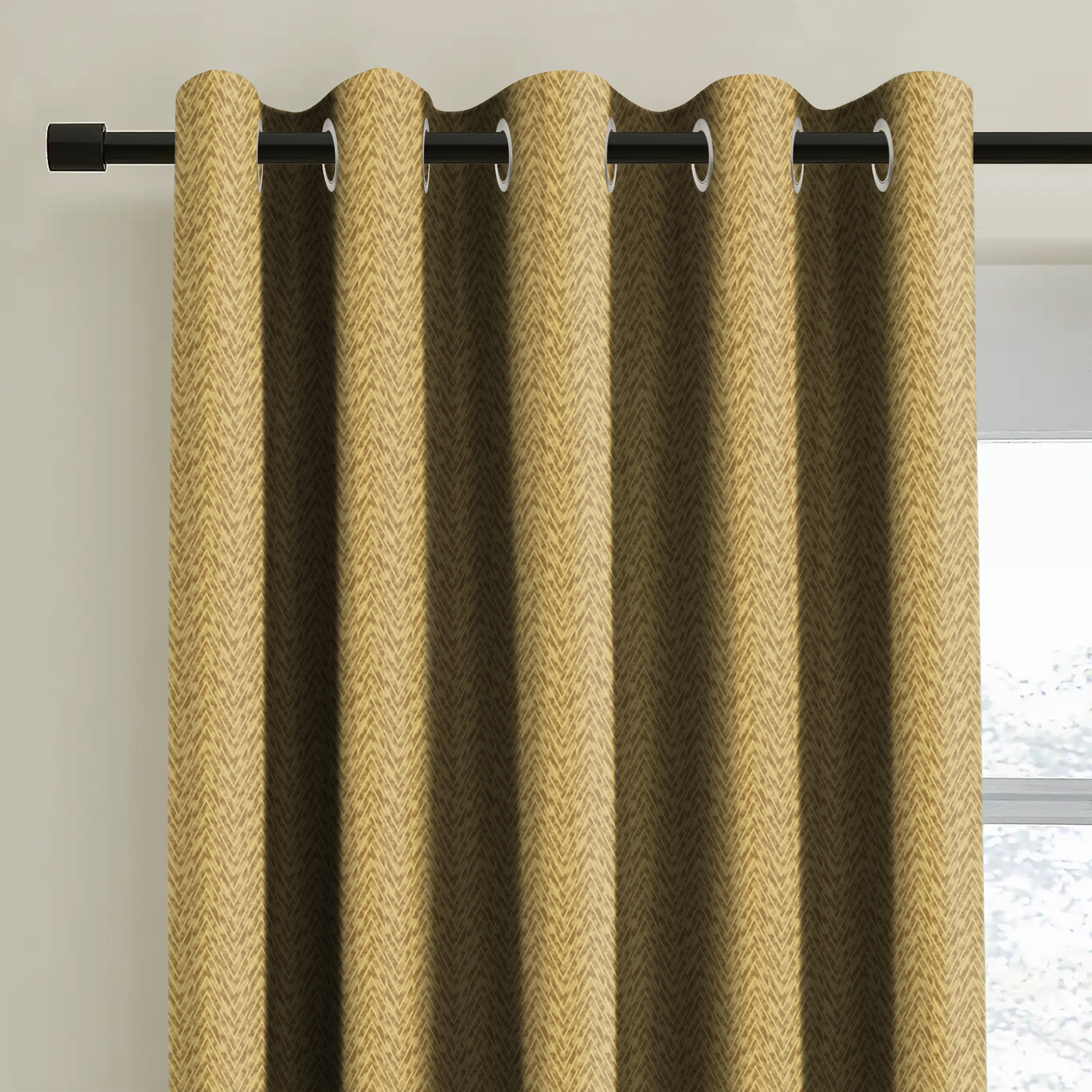 KASBAH YELLOW BLACKOUT CURTAIN