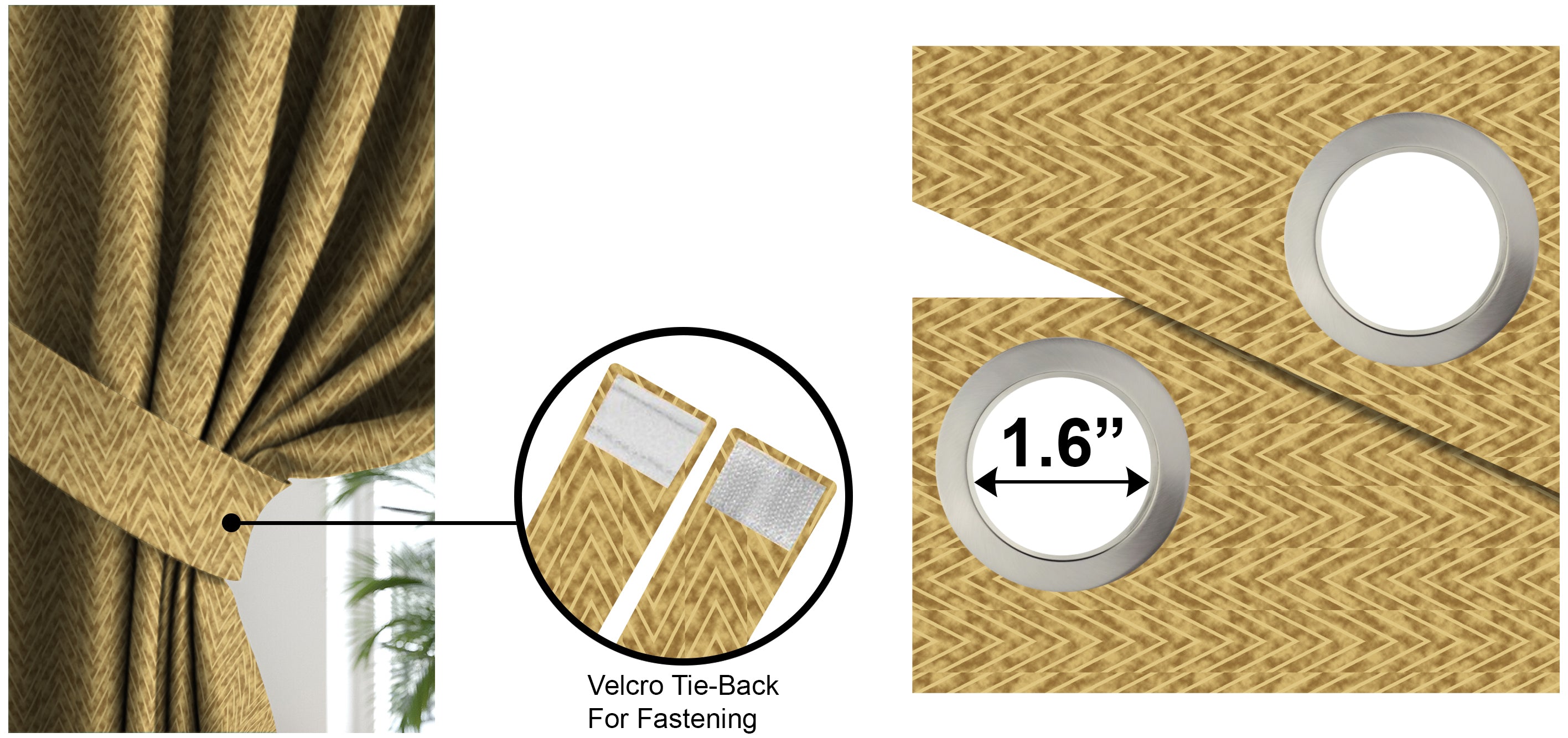 KASBAH YELLOW BLACKOUT CURTAIN