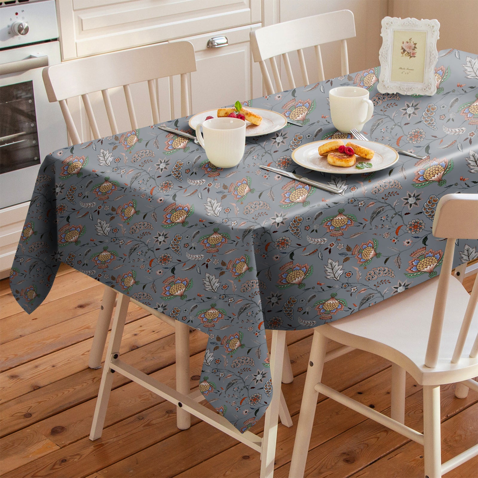 Kasbah Grey 6 Seater Table Cloth