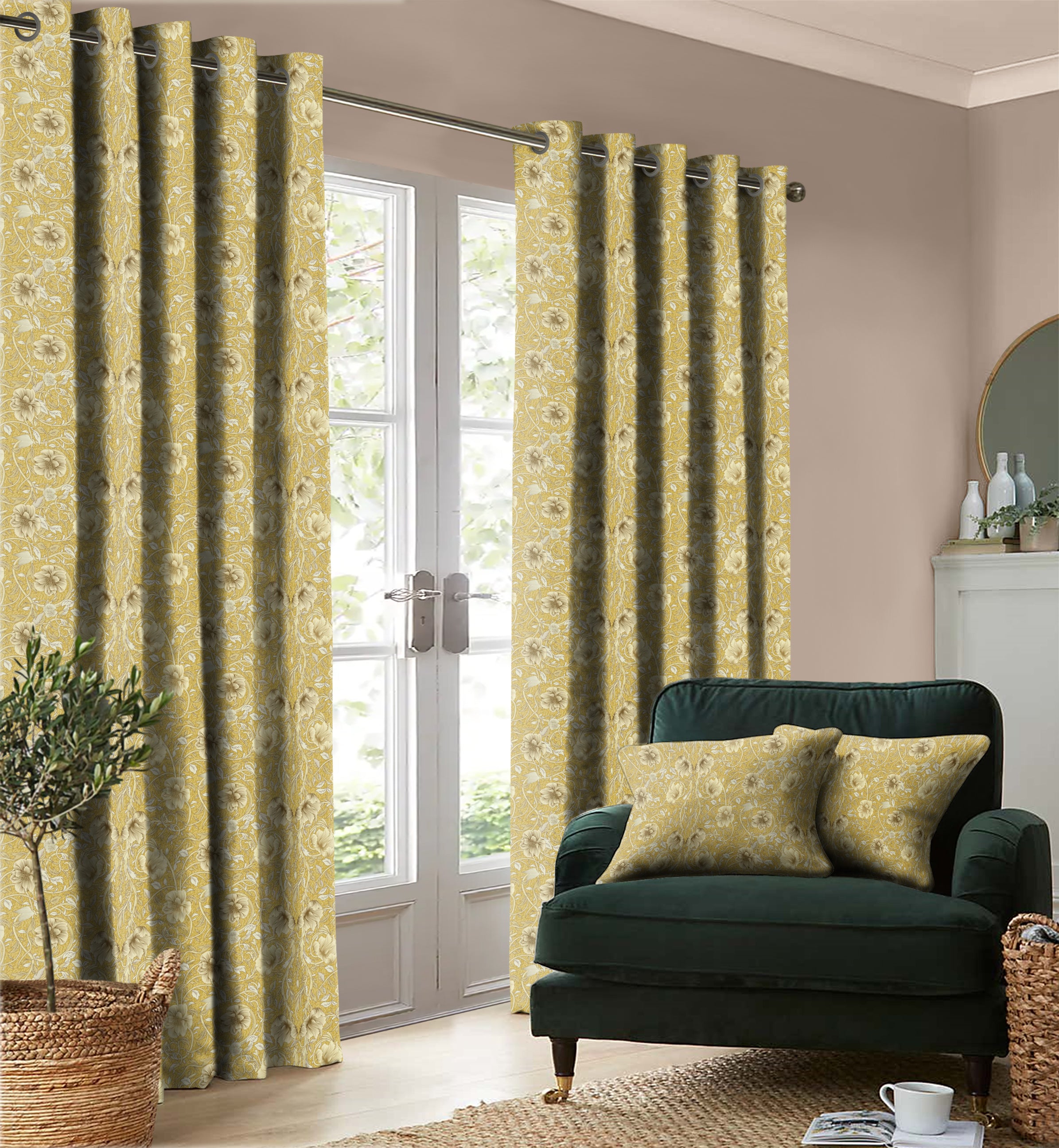 Heritage Mustard Blackout Curtain