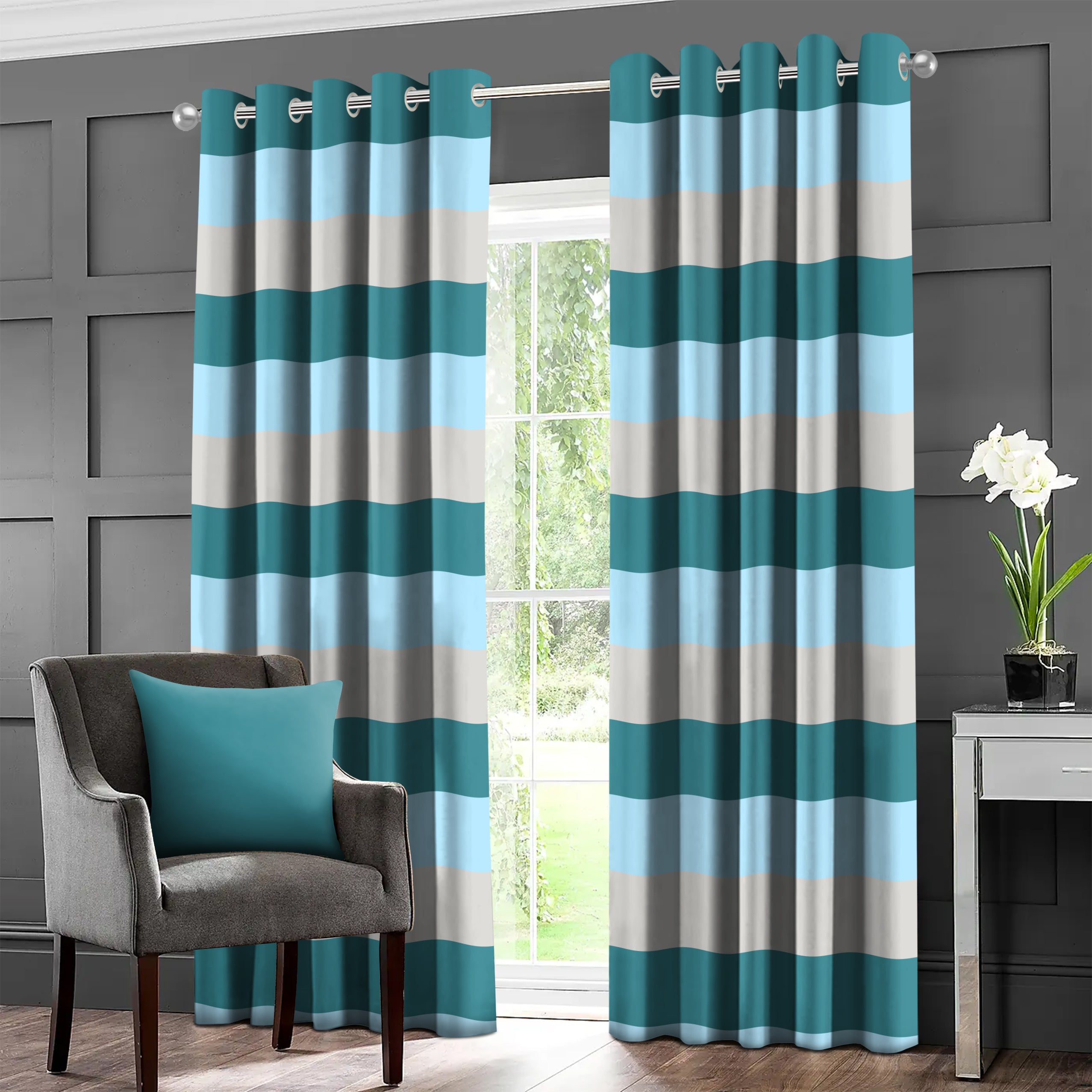 LUXE TEAL BLACKOUT CURTAIN