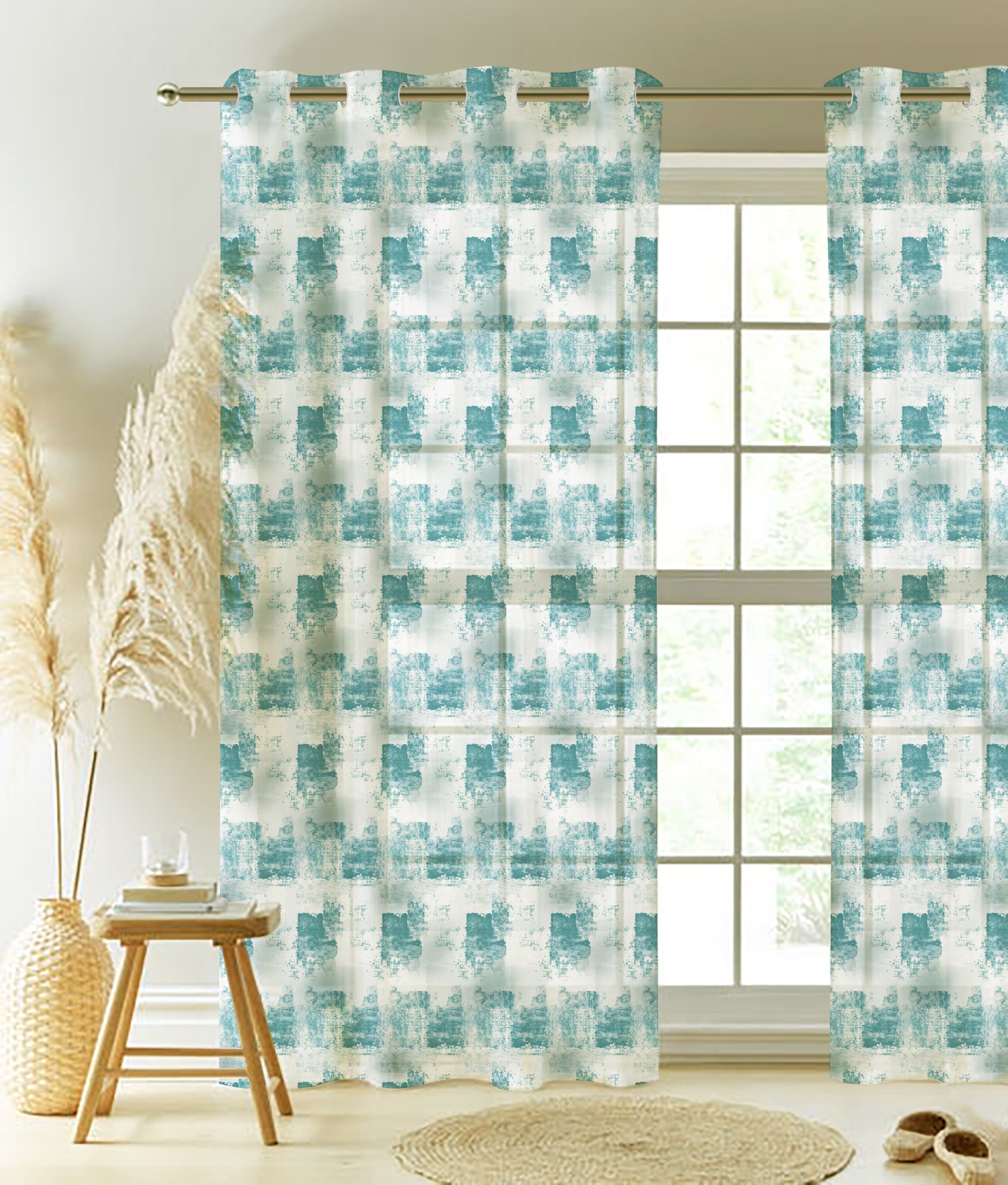 NAPOLI PISTA PRINTED SHEER CURTAIN