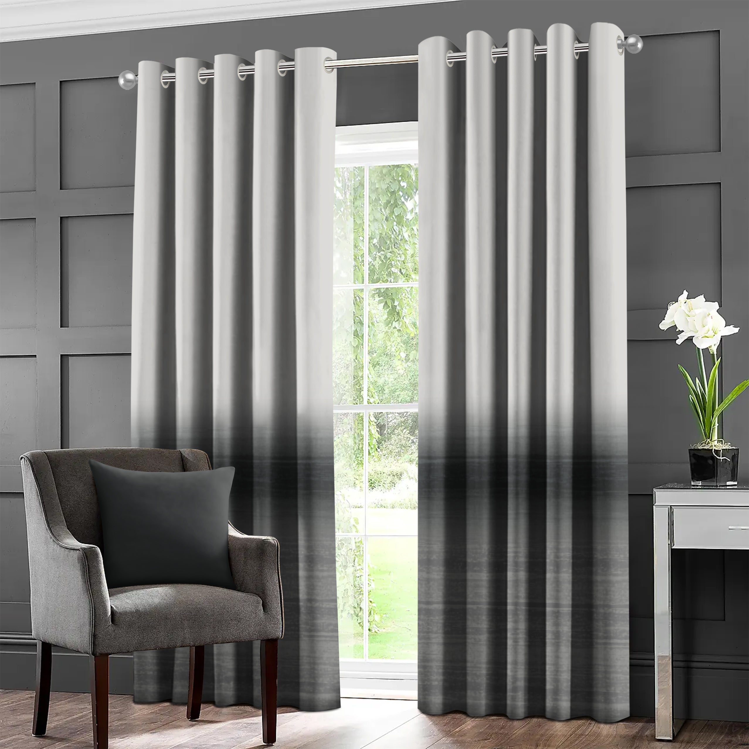 ROMANO GRAY BLACKOUT CURTAIN
