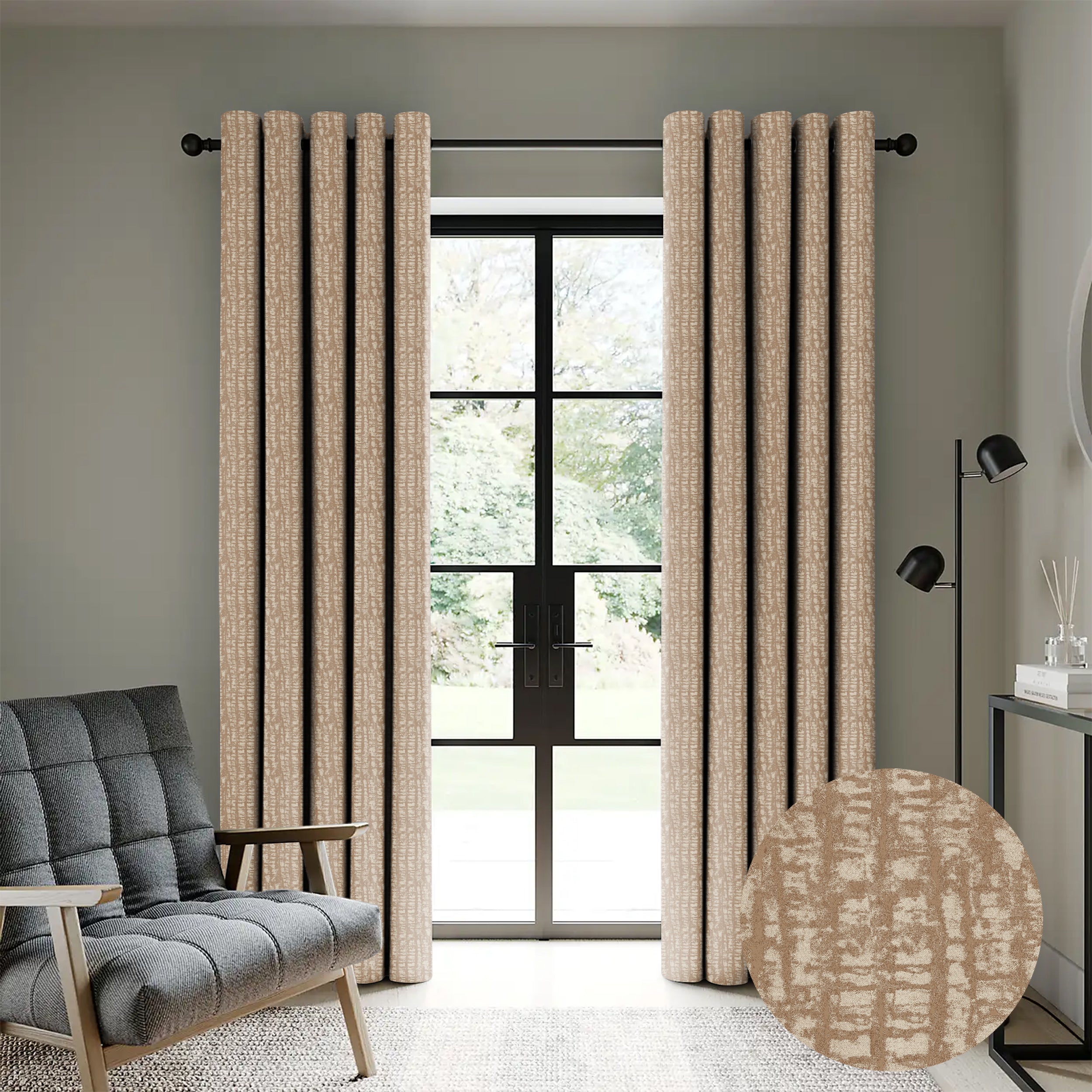 VALENCIA CHIKU PRINTED BLACKOUT CURTAIN