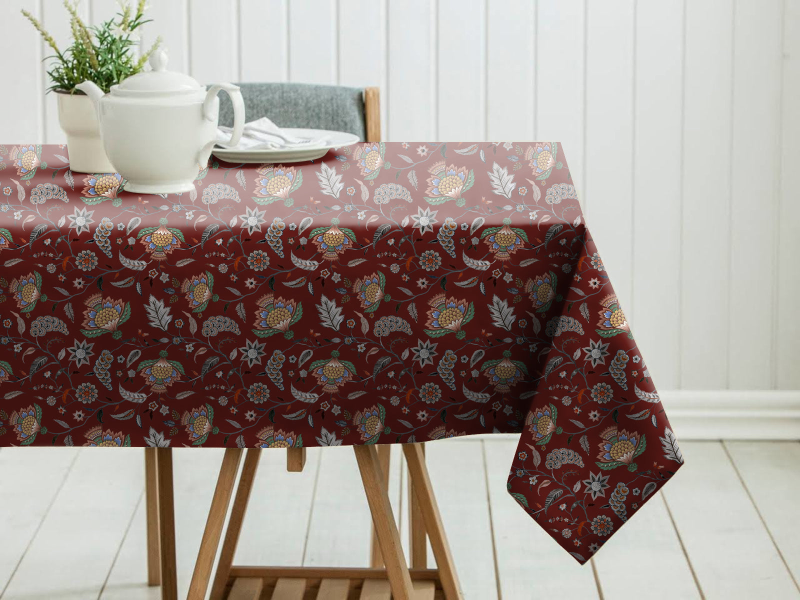 Kasbah Maroon Table Cloth