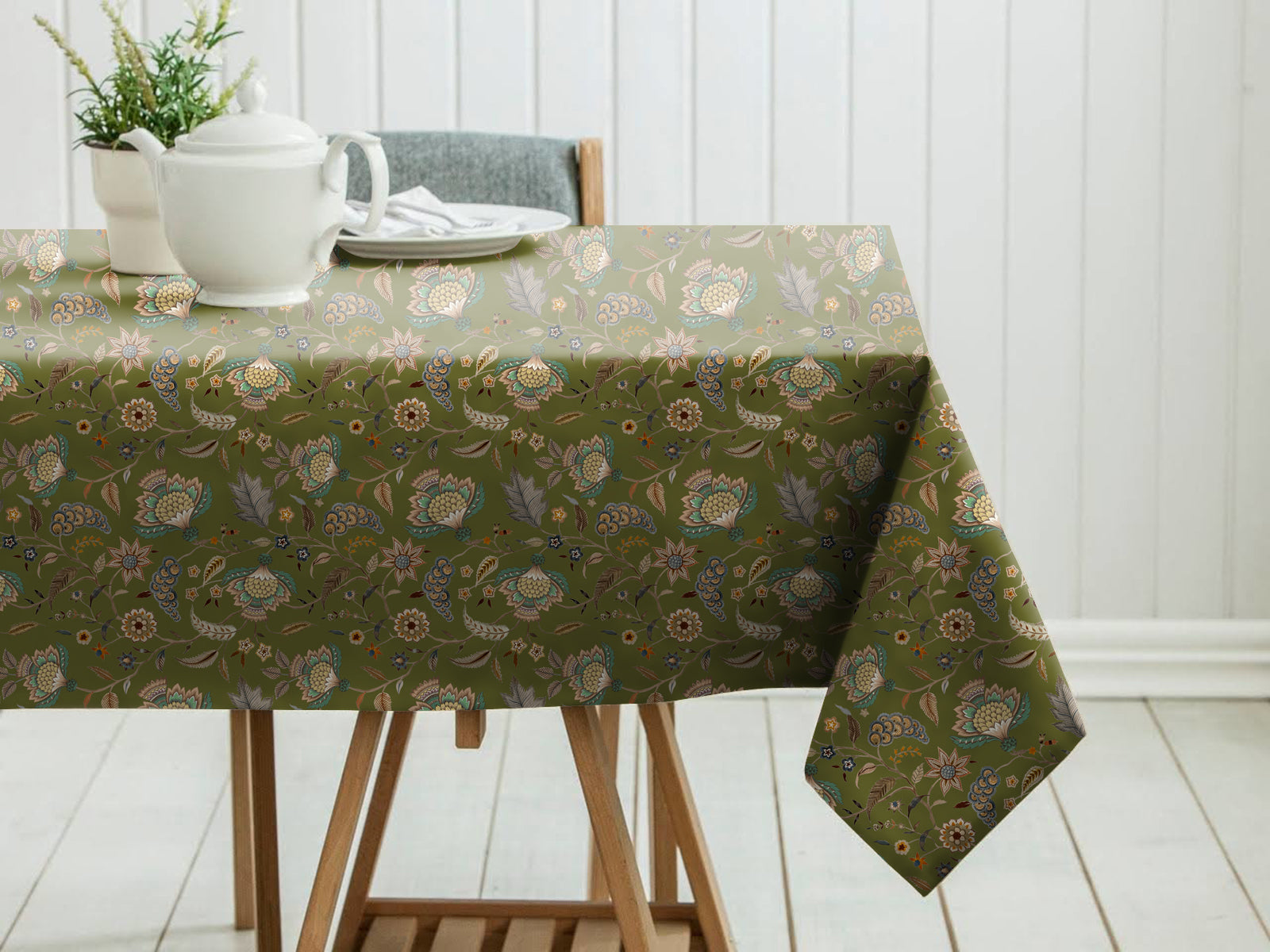 Kasbah Green Table Cloth