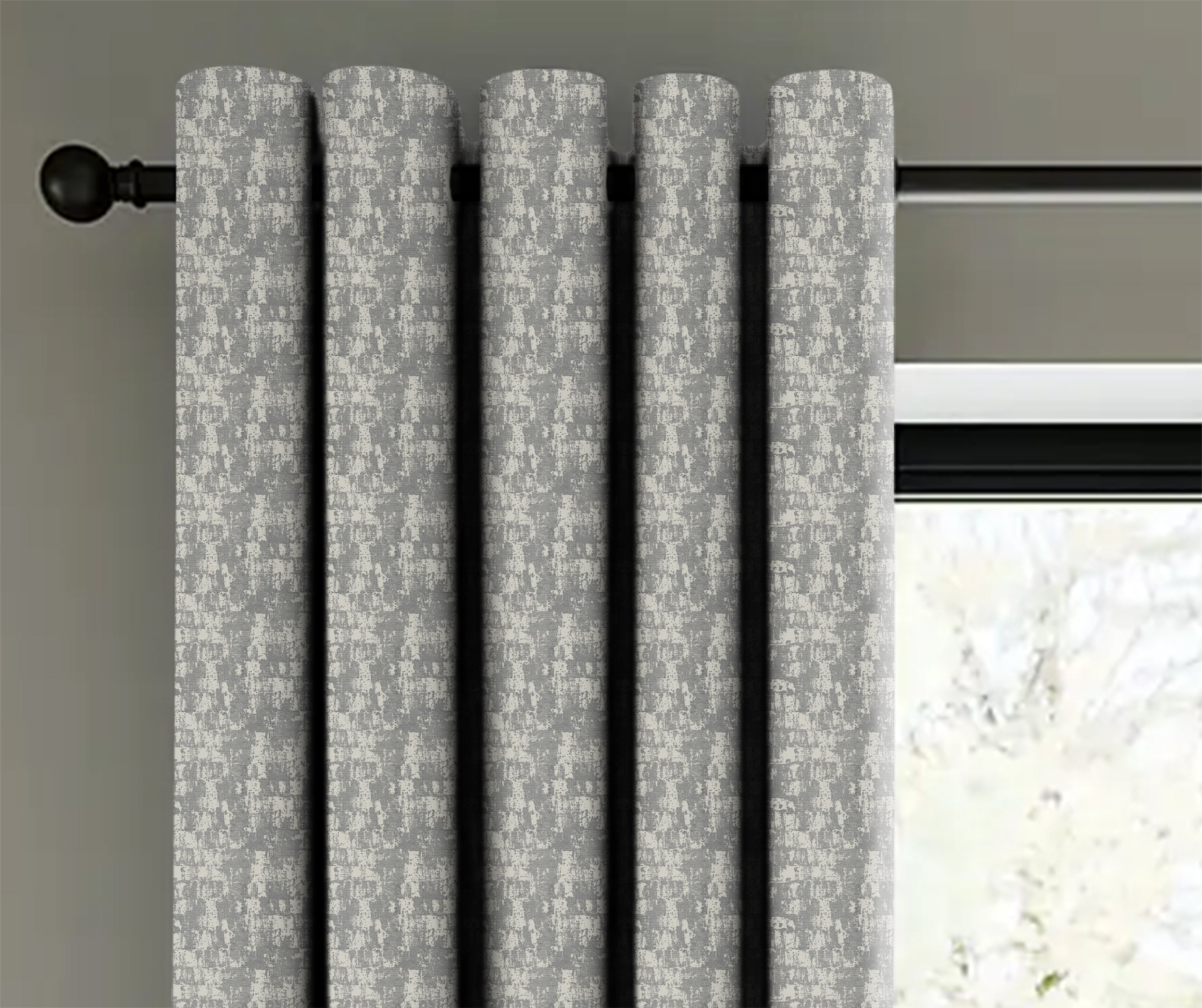 Venice Tex Grey Blackout Curtain