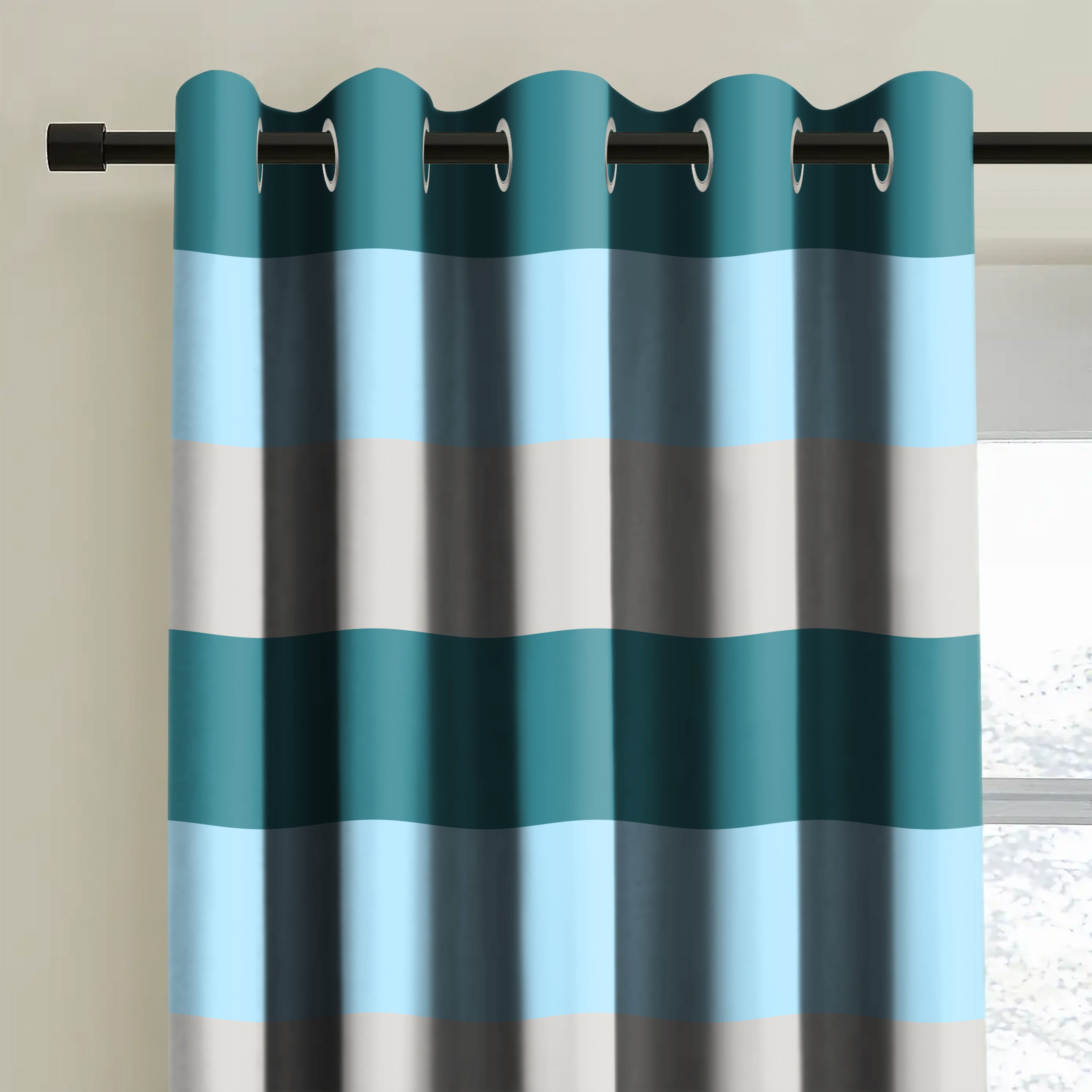 LUXE TEAL BLACKOUT CURTAIN