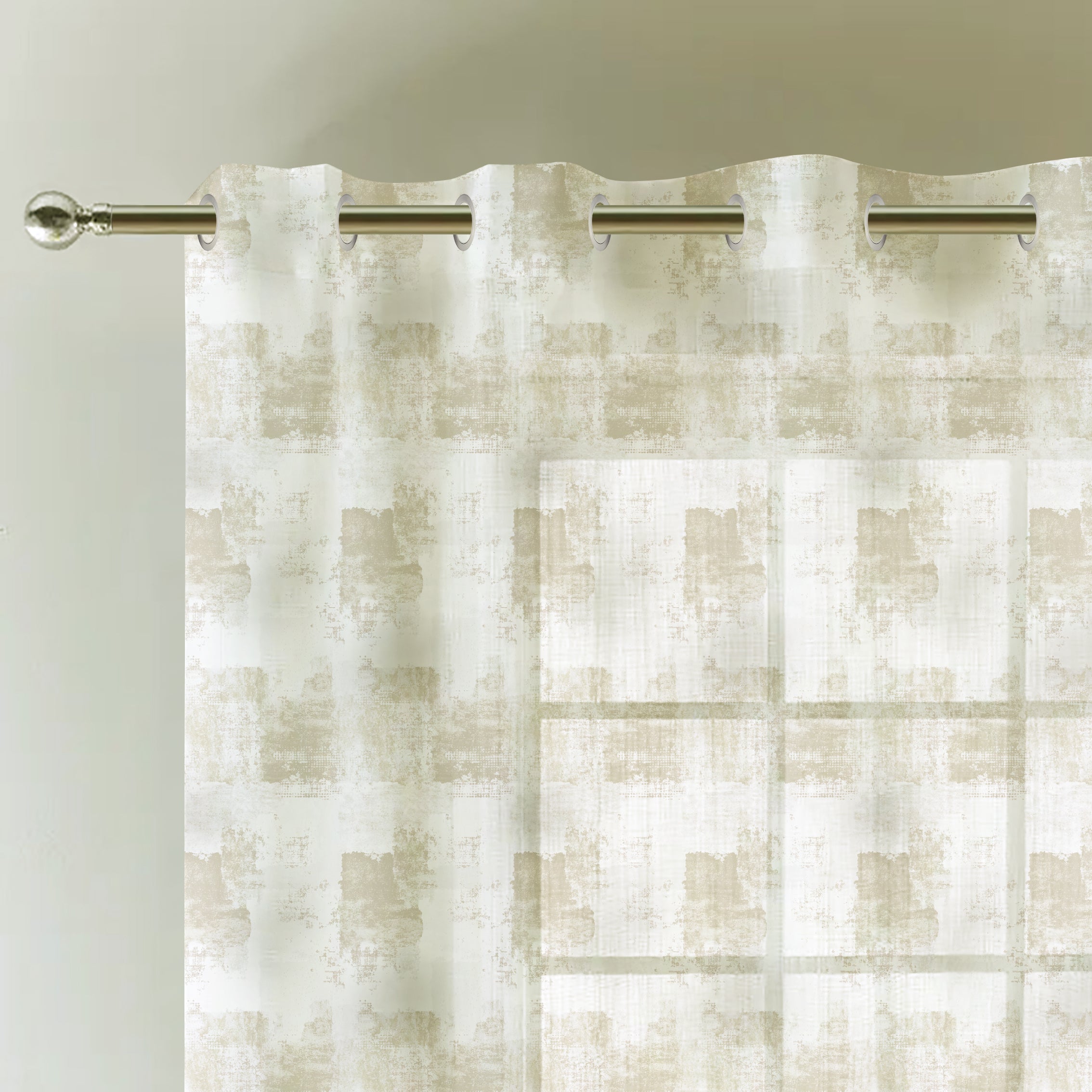 NAPOLI VEG PRINTED SHEER CURTAIN