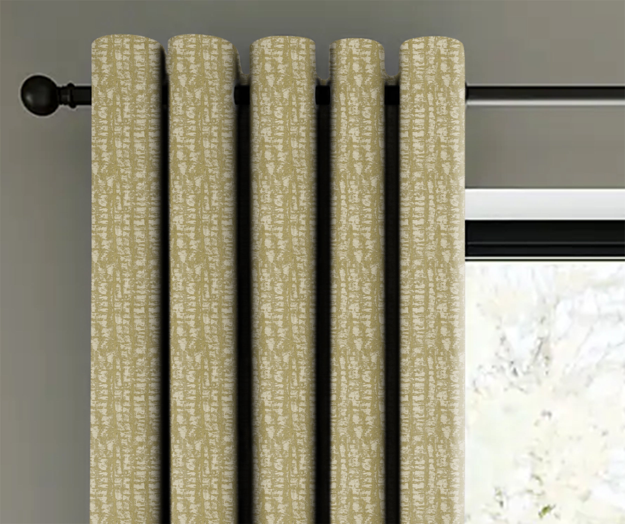 VALENCIA GREEN PRINTED BLACKOUT CURTAIN
