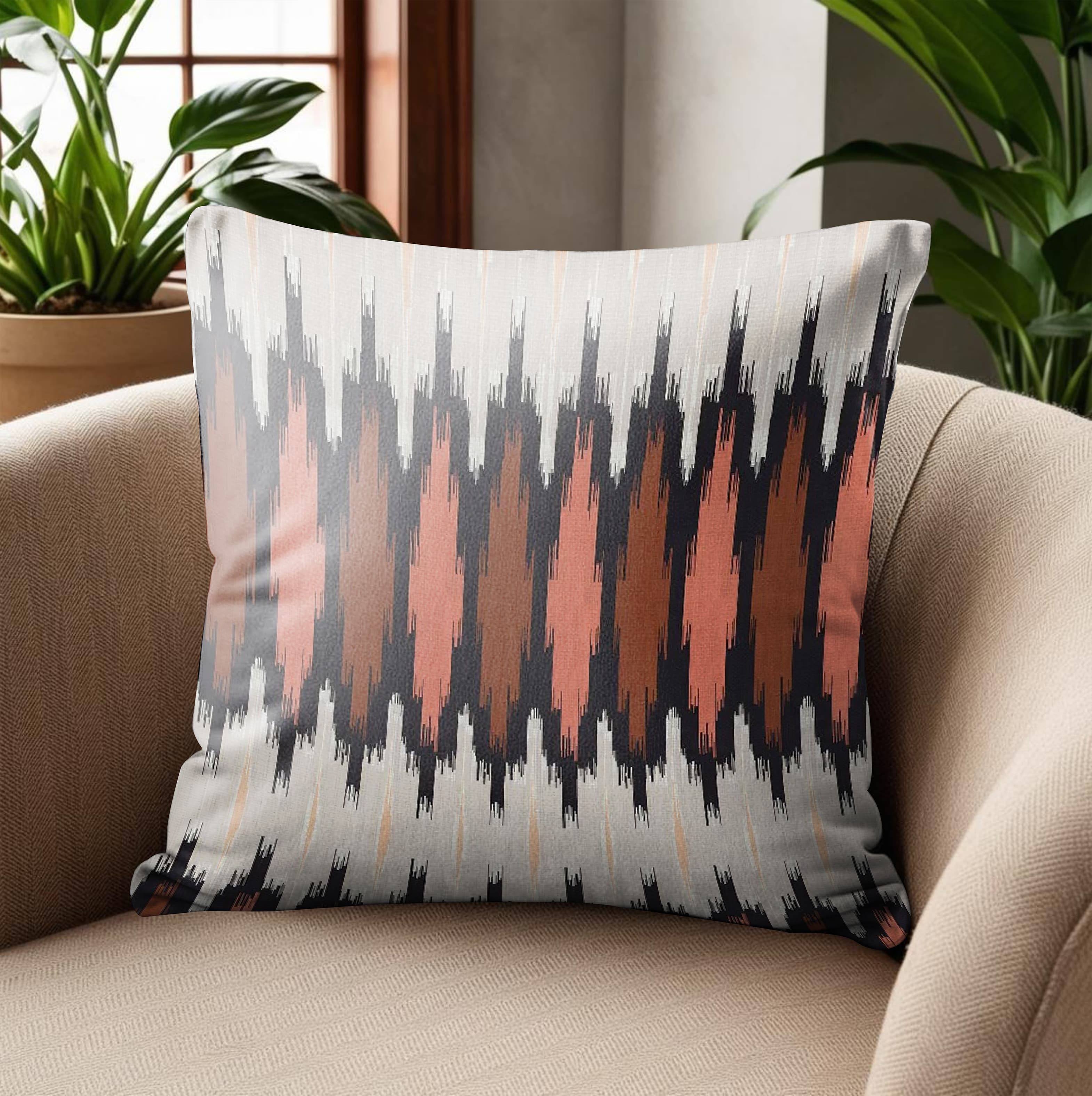 PICO MAROON DIGITAL PRINTED CUSHION COVER (Pack of 2)