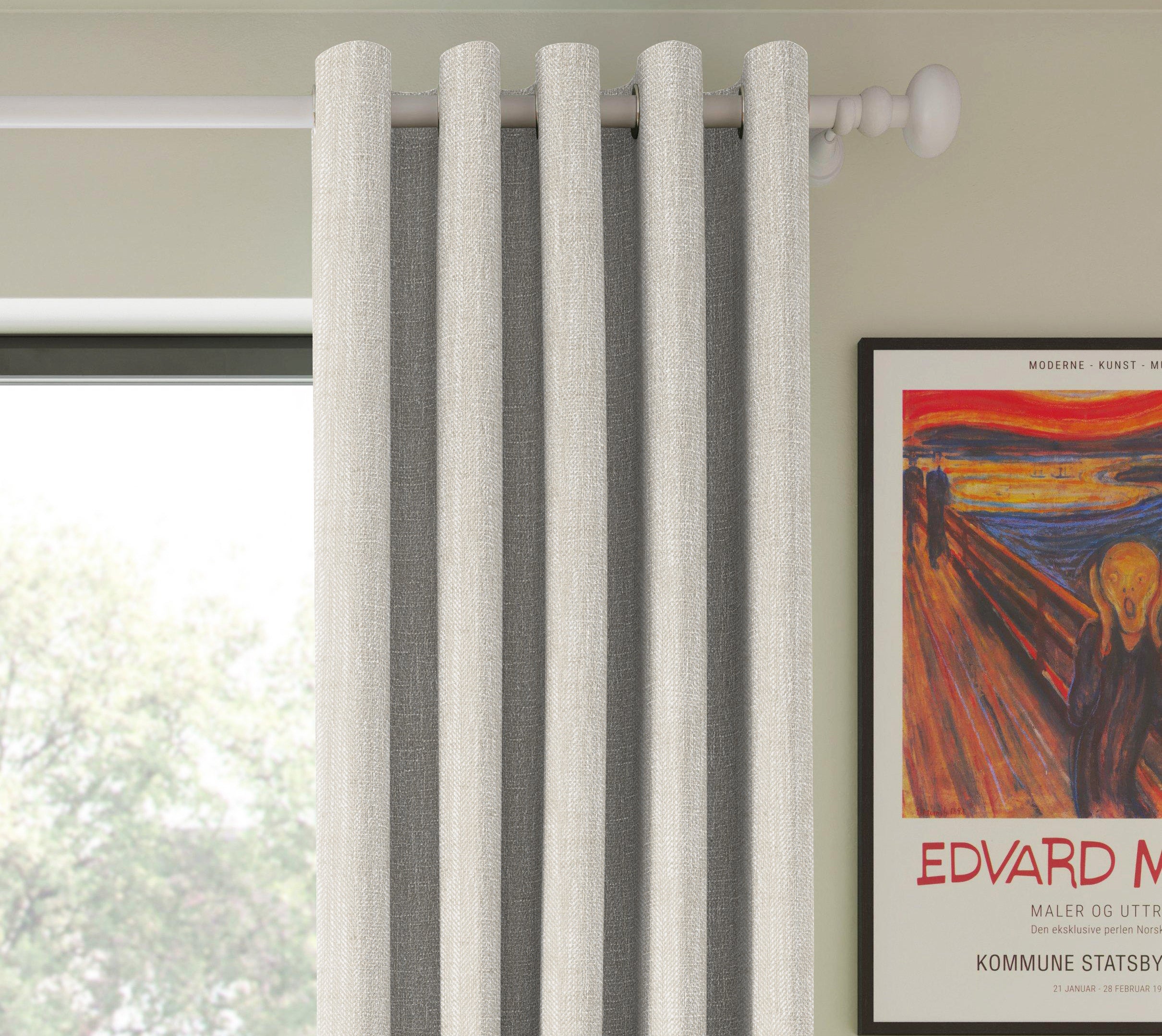 BELGRAVIA BEIGE PRINTED BLACKOUT CURTAIN