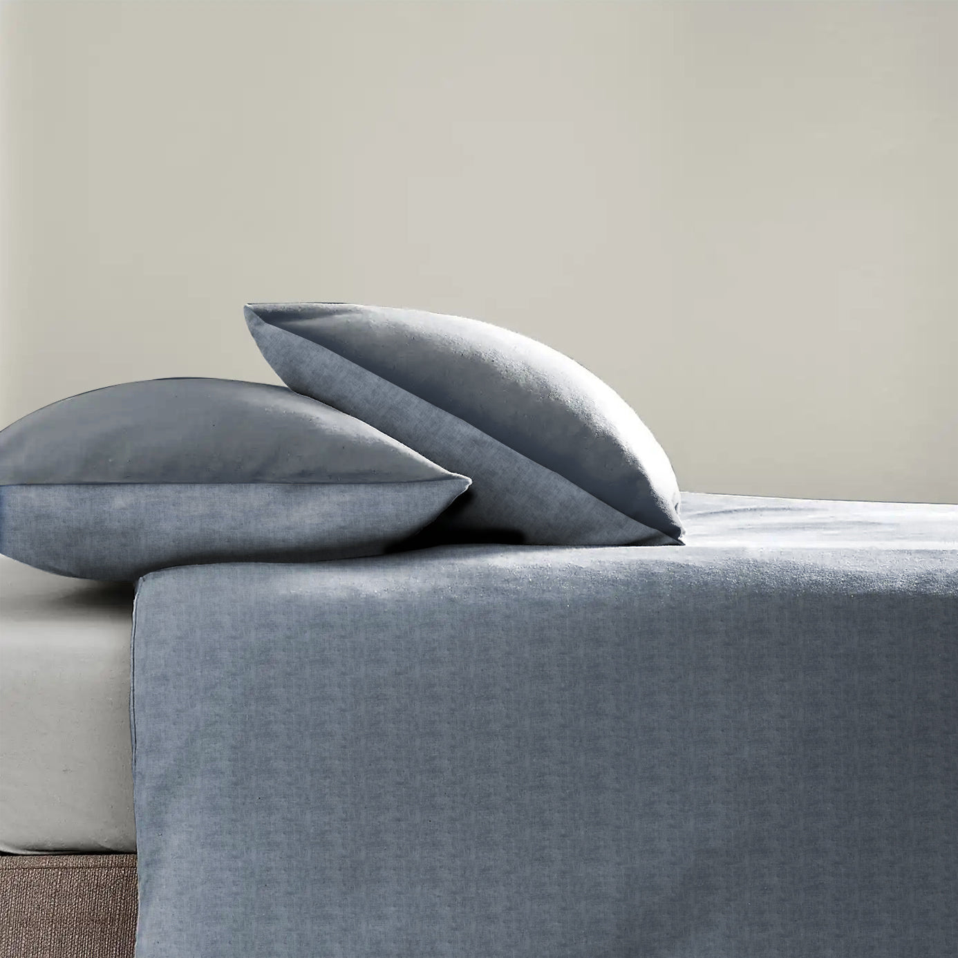 Jodhpur Texture Bedsheet for Double Bed with 2 PillowCovers King Size (104" X 90") Indigo