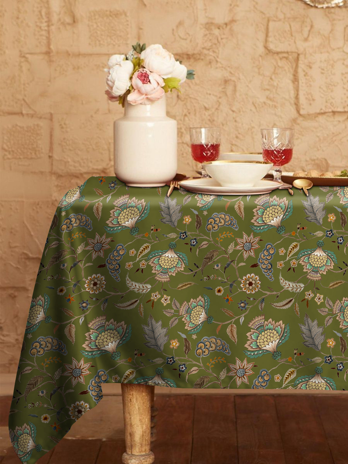 Kasbah Green Table Cloth