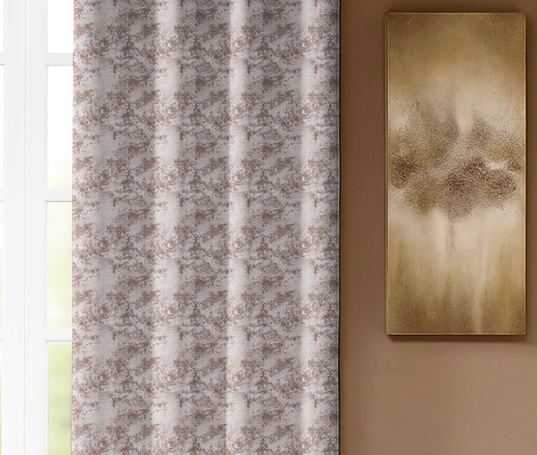 FOLK STONE PRINTED DIMOUT CURTAIN