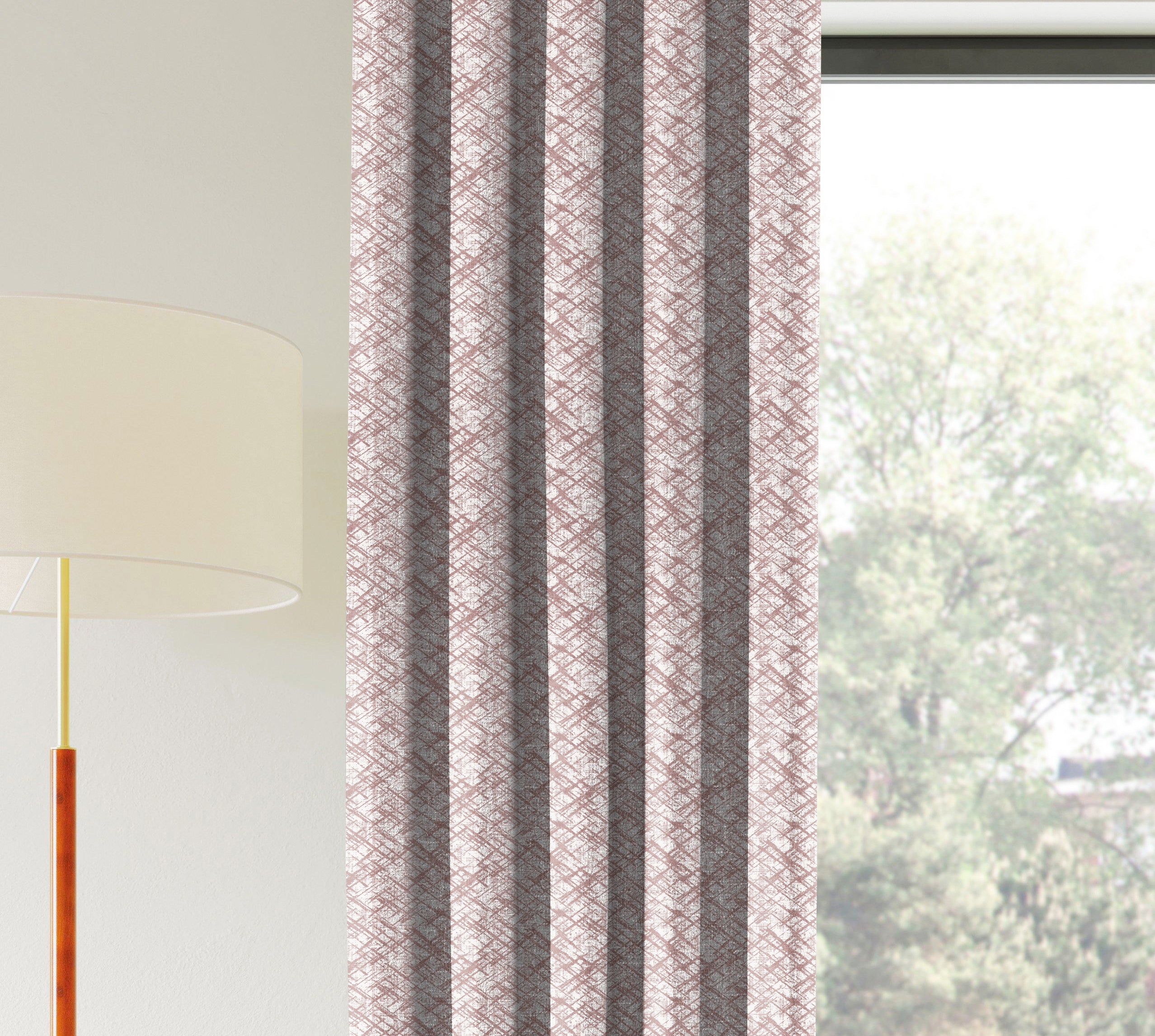 DITSY PINK PRINTED BLACKOUT CURTAIN